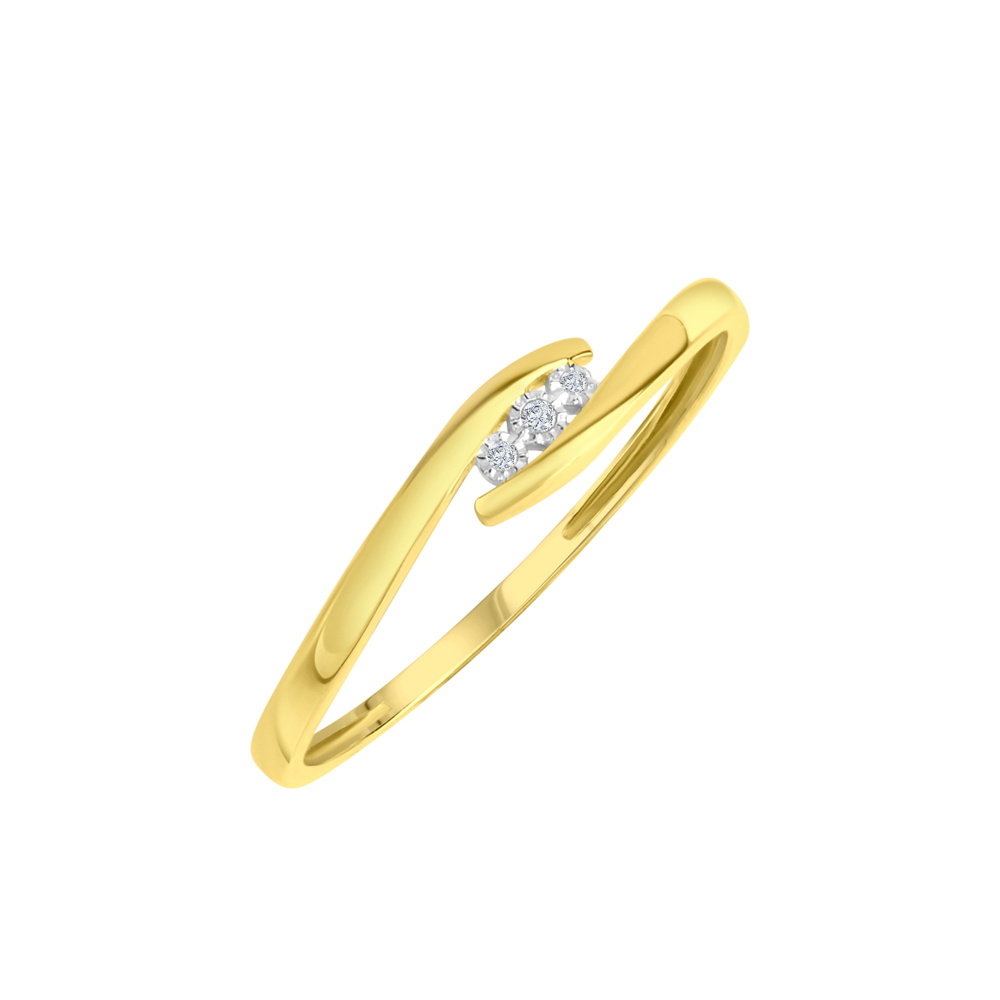 Fingerring »375 Gelbgold mit Diamant«