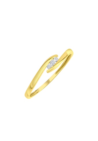 Fingerring »375 Gelbgold mit Diamant«