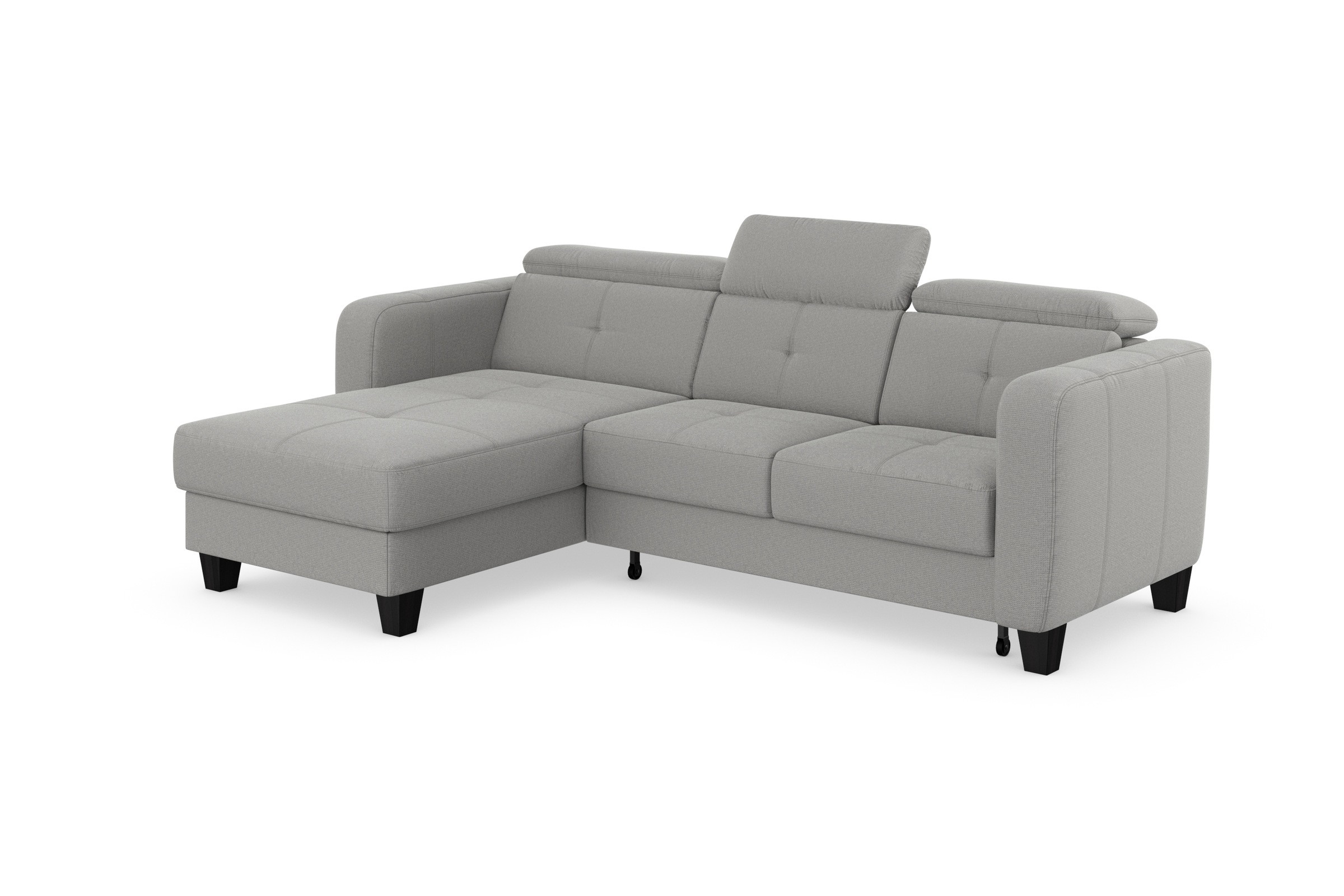 sit&more Ecksofa »Belluci L-Form«, inklusive Federkern, wahlweise mit Bettfunktion und Bettkasten