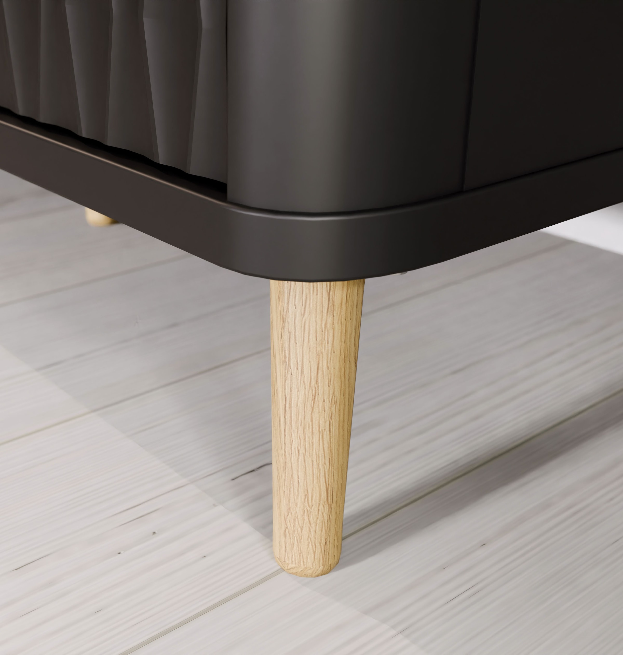 FORTE Sideboard »Fixsmile«, modernes Sideboard, SoftClose, Echtholz Beine und Griffe