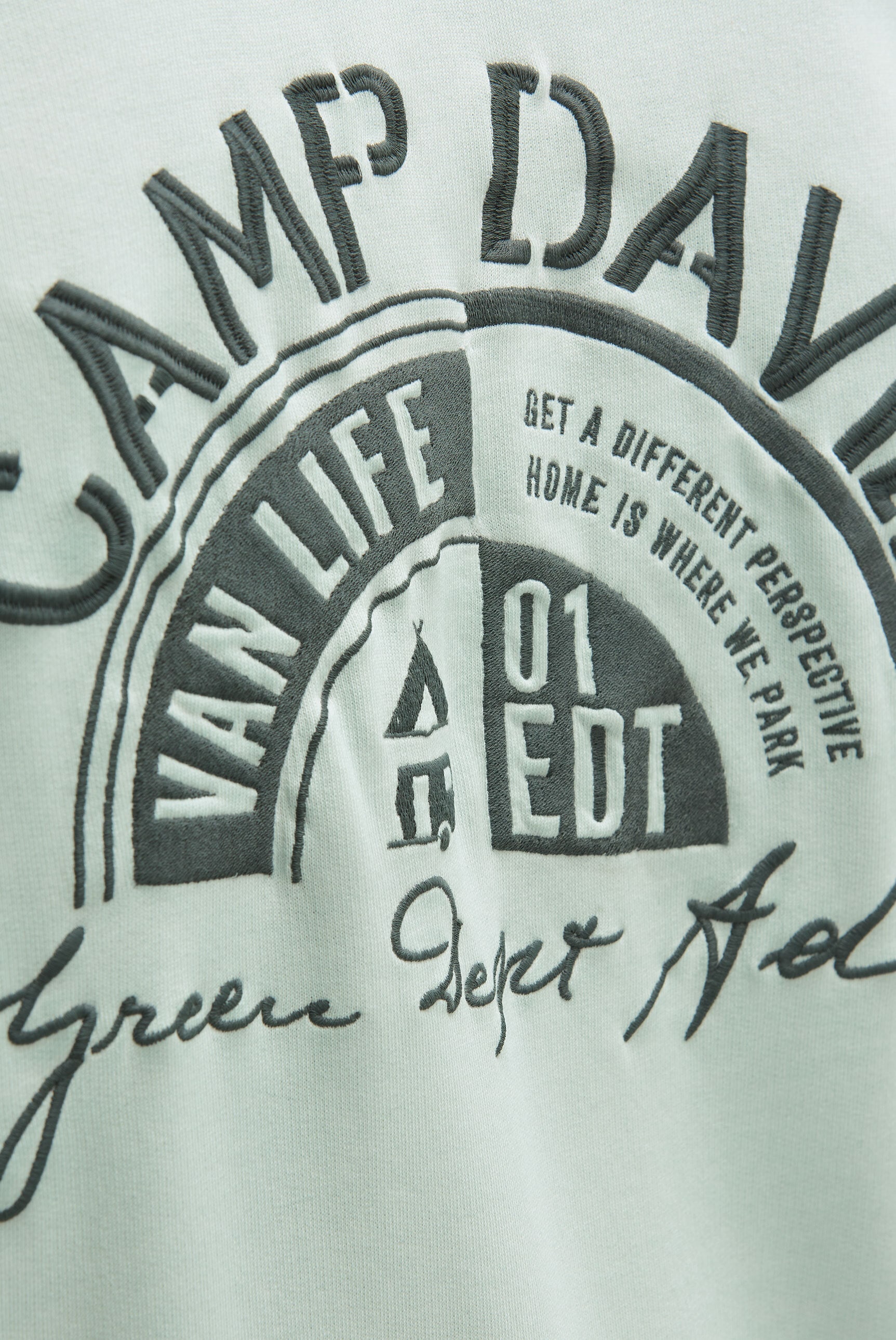 CAMP DAVID Kapuzensweatjacke mit Ärmeltasche