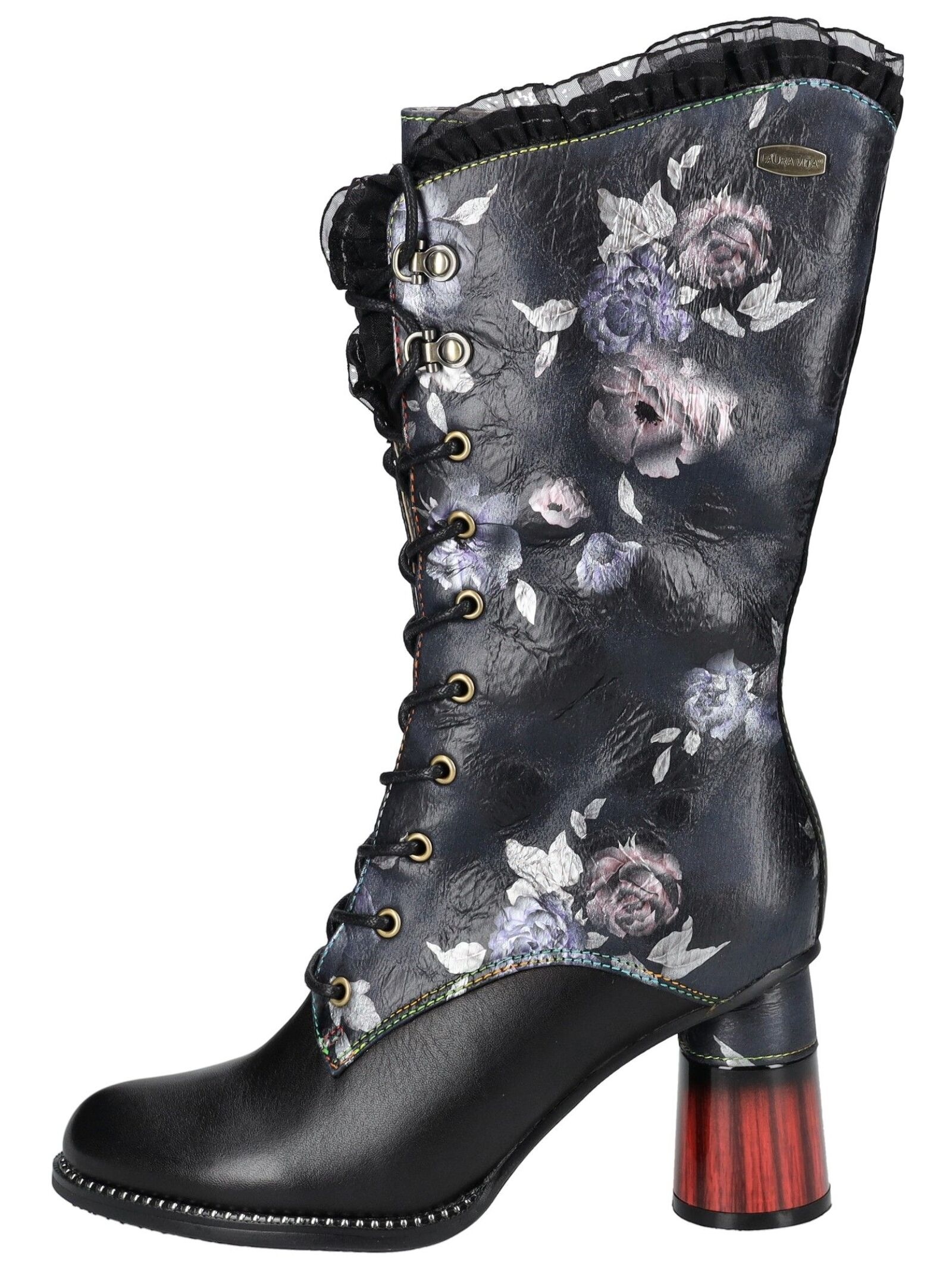 LAURA VITA High-Heel-Stiefel »LAURA VITA Stiefel Leder/Textil«