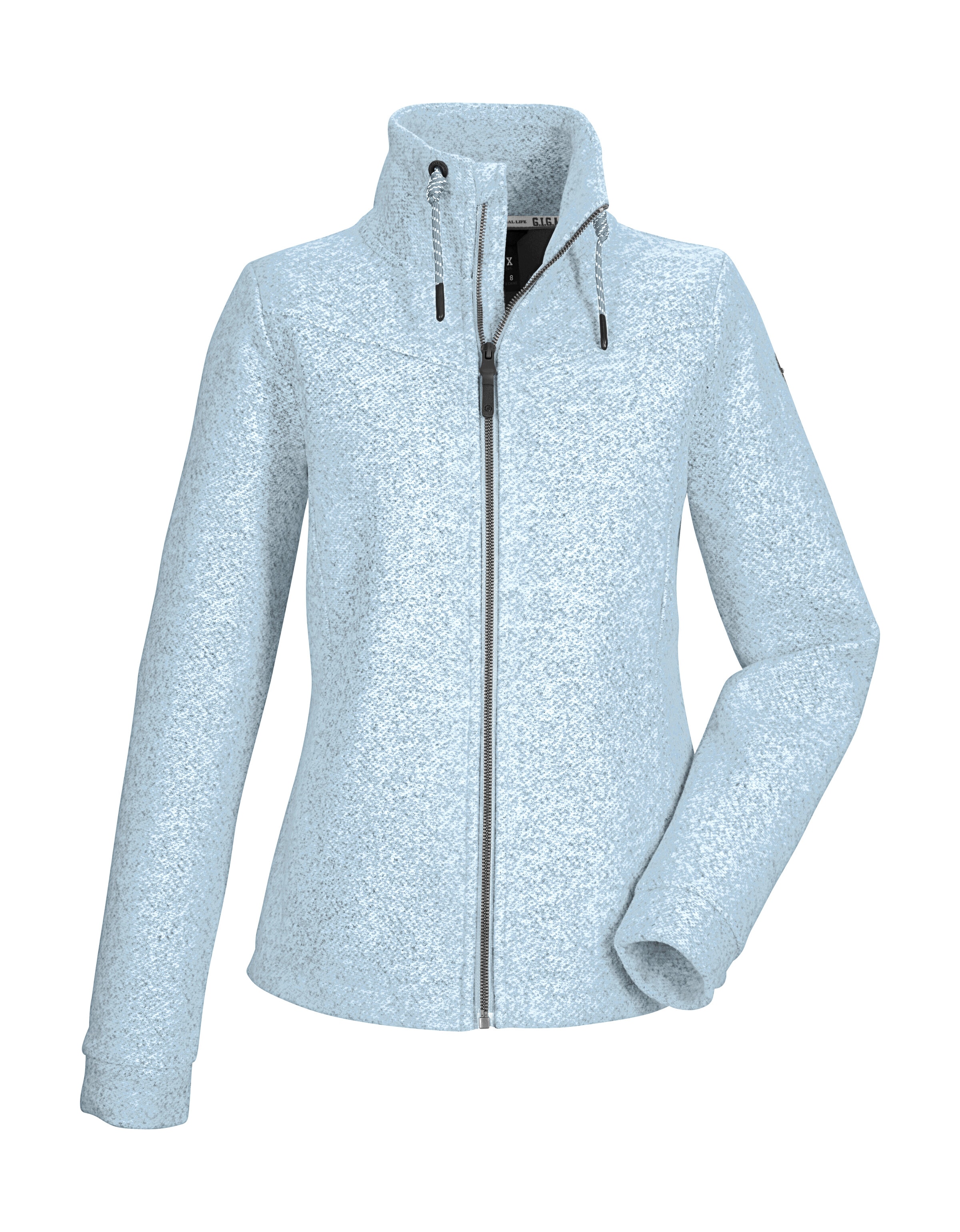 G.I.G.A. DX by killtec Fleecejacke "GW 13 WMN FLC JCKT" Leichte Strickfleecejacke mit Kordelzug-Stehkragen