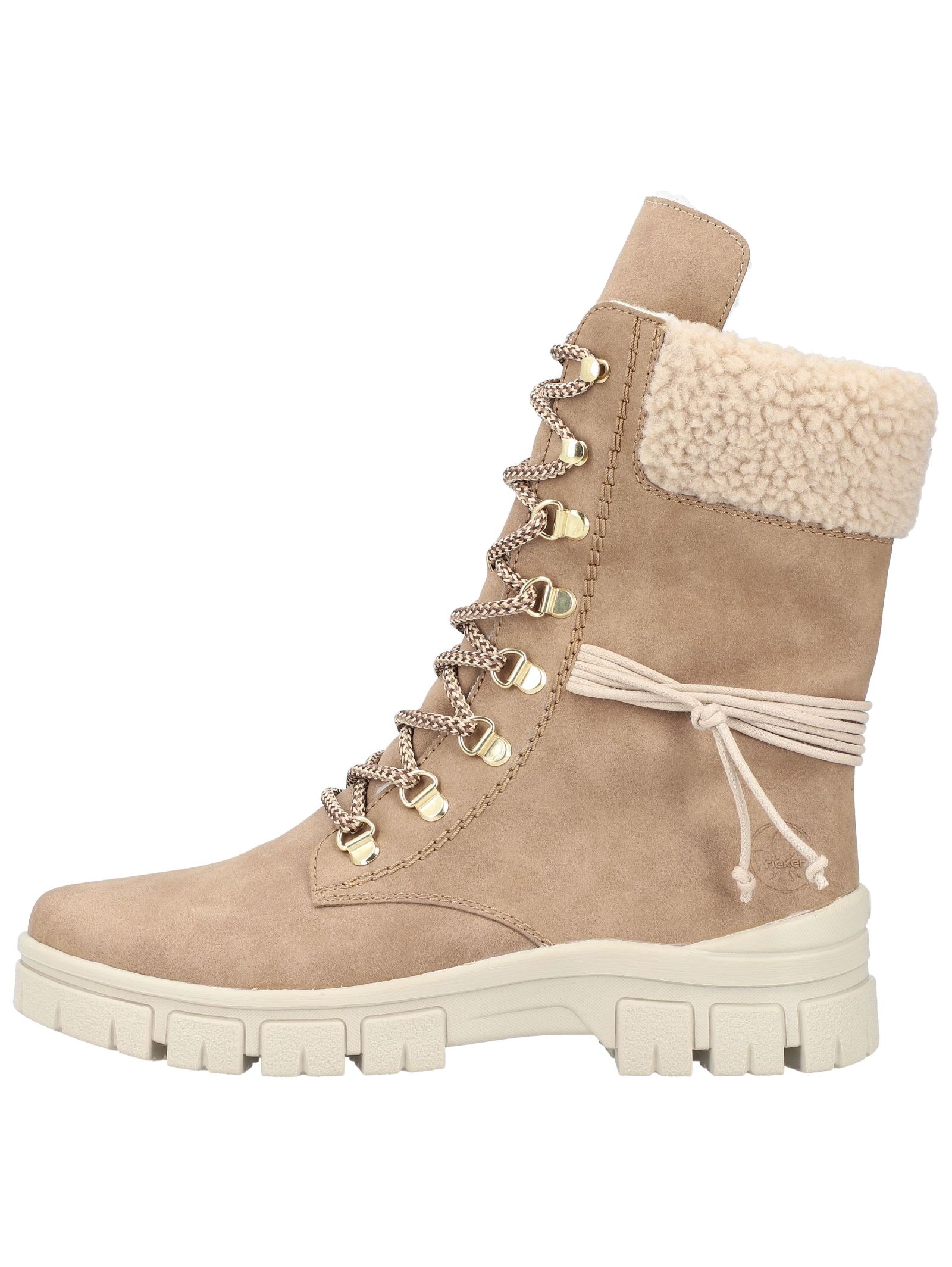 Rieker Schnürstiefelette »Rieker Stiefelette Lederimitat/Textil«
