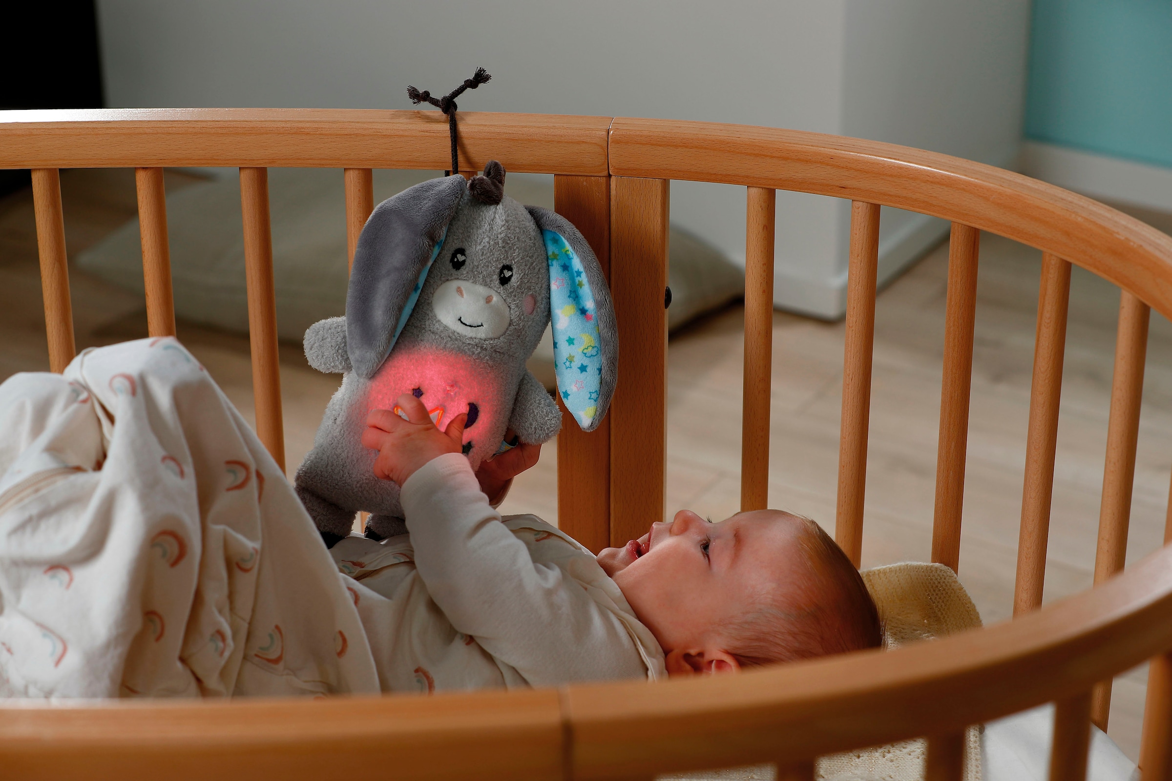 Nici Kuscheltier »My First NICI, Esel Littledoo 25 cm«, Baby Einschlafhilfe; mit Licht und Sound