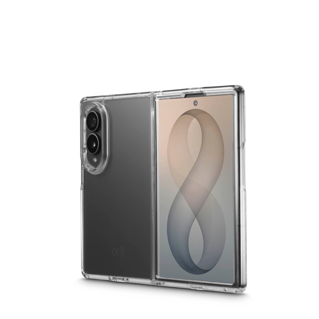 Hama Smartphone-Hülle »Handyhülle für Samsung Galaxy Z Fold8 Transparent« Samsung Galaxy Z Fold8 Anti-Vergilbung, Anti-Rutsch, Kratzschutz, Ultra-Slim
