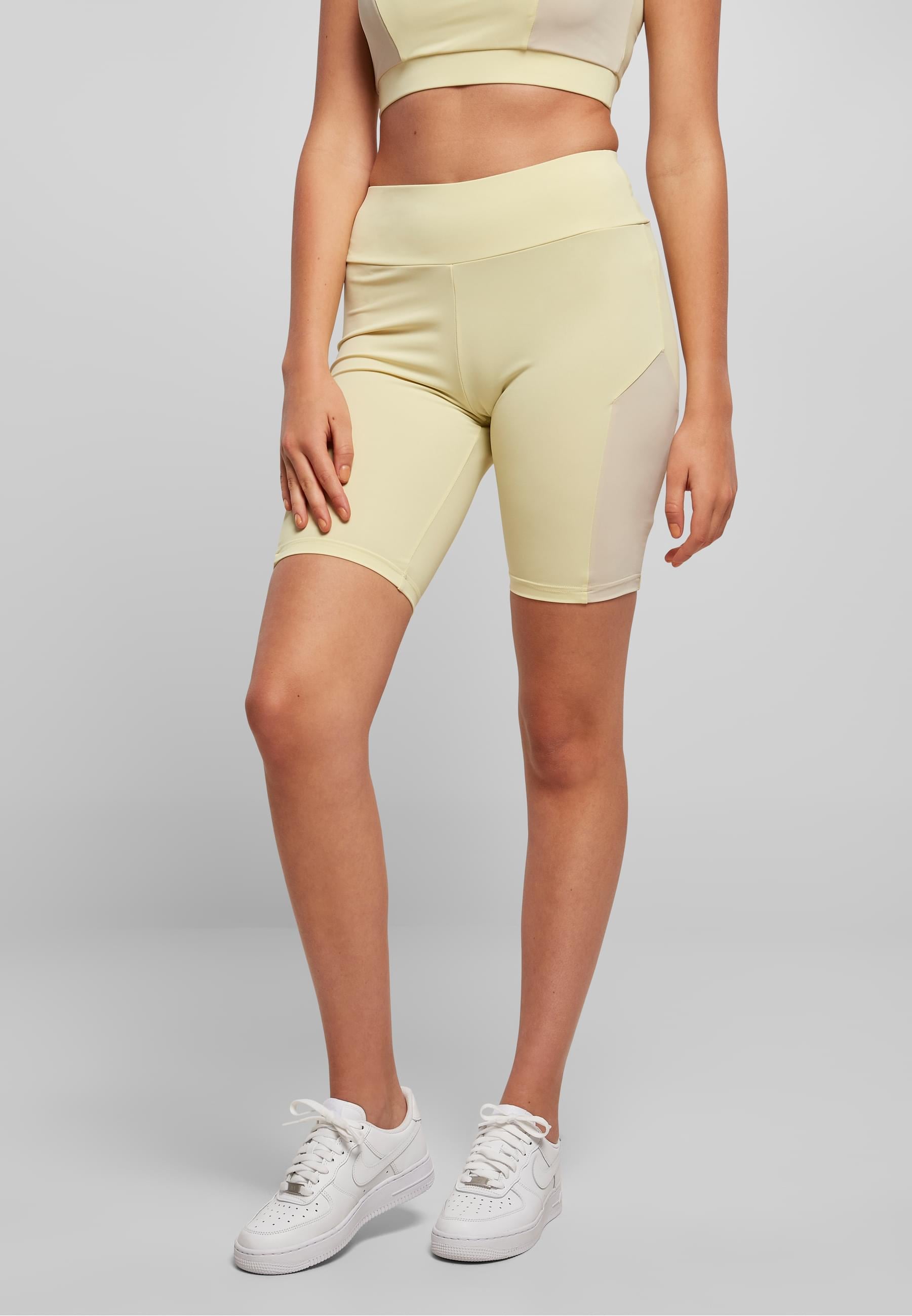 URBAN CLASSICS Radlerhose »Urban Classics Damen Ladies Color Block Cycle Shorts«, (1 tlg.)