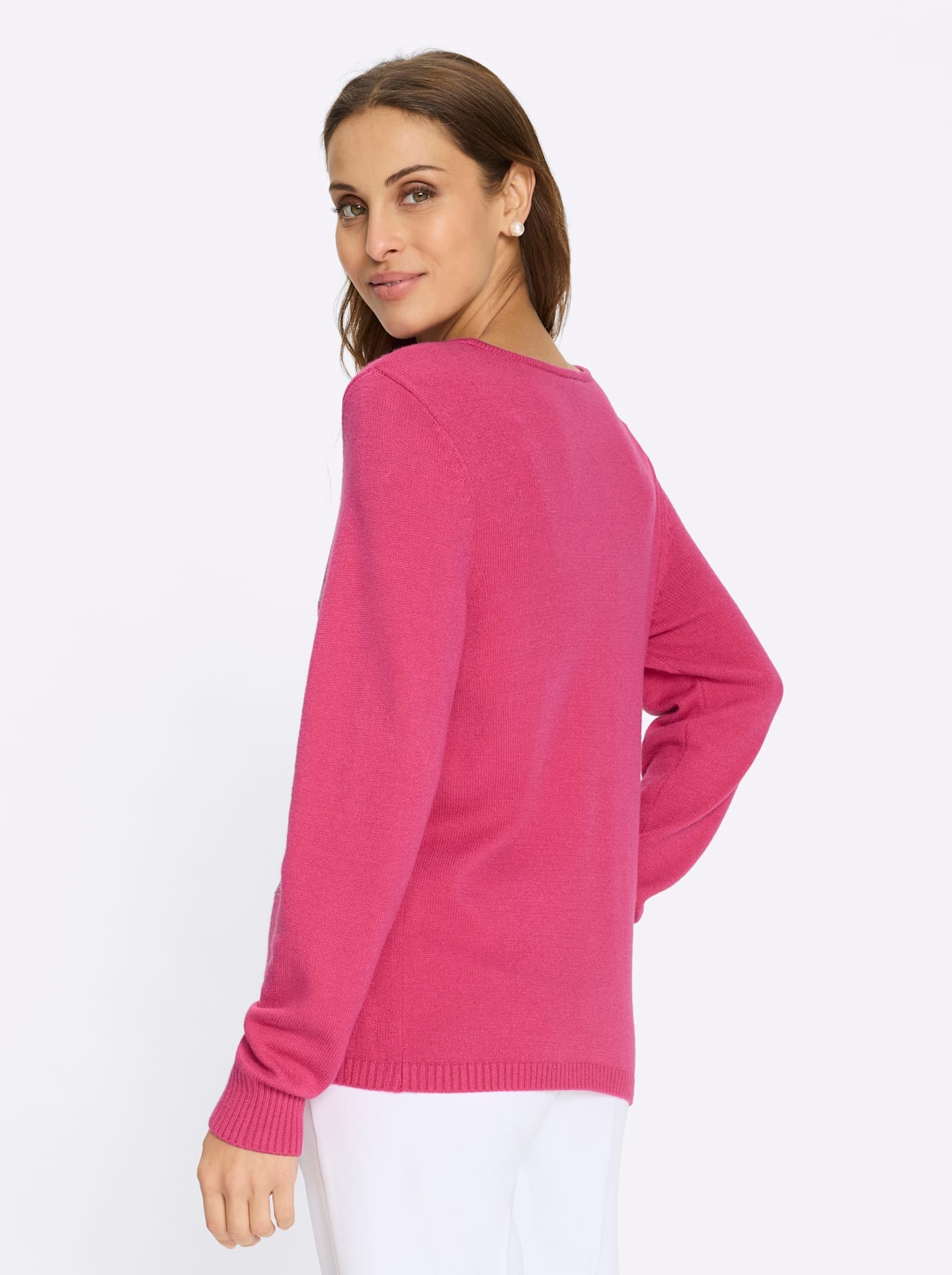 Lady Rundhalspullover »Pullover«