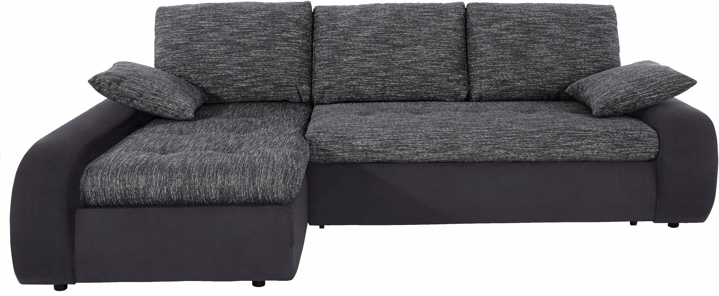 TRENDMANUFAKTUR Ecksofa "Indie, modern und bequem, Materialmix, L-Form", wa günstig online kaufen