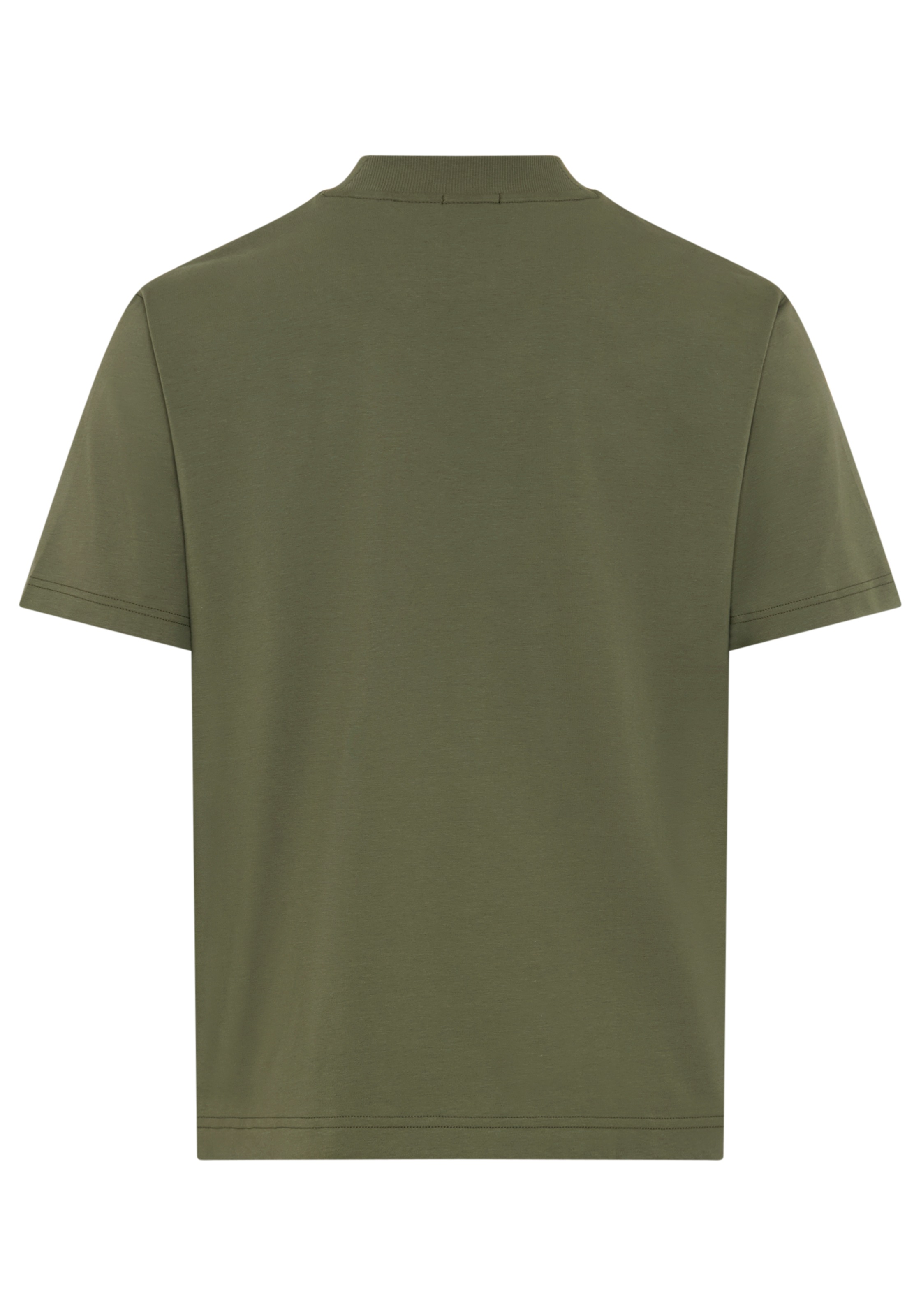 BOSS GREEN T-Shirt »Tee Collar Relaxed Fit« Stretch Jersey Baumwolle, Logo Centered, Rundhals