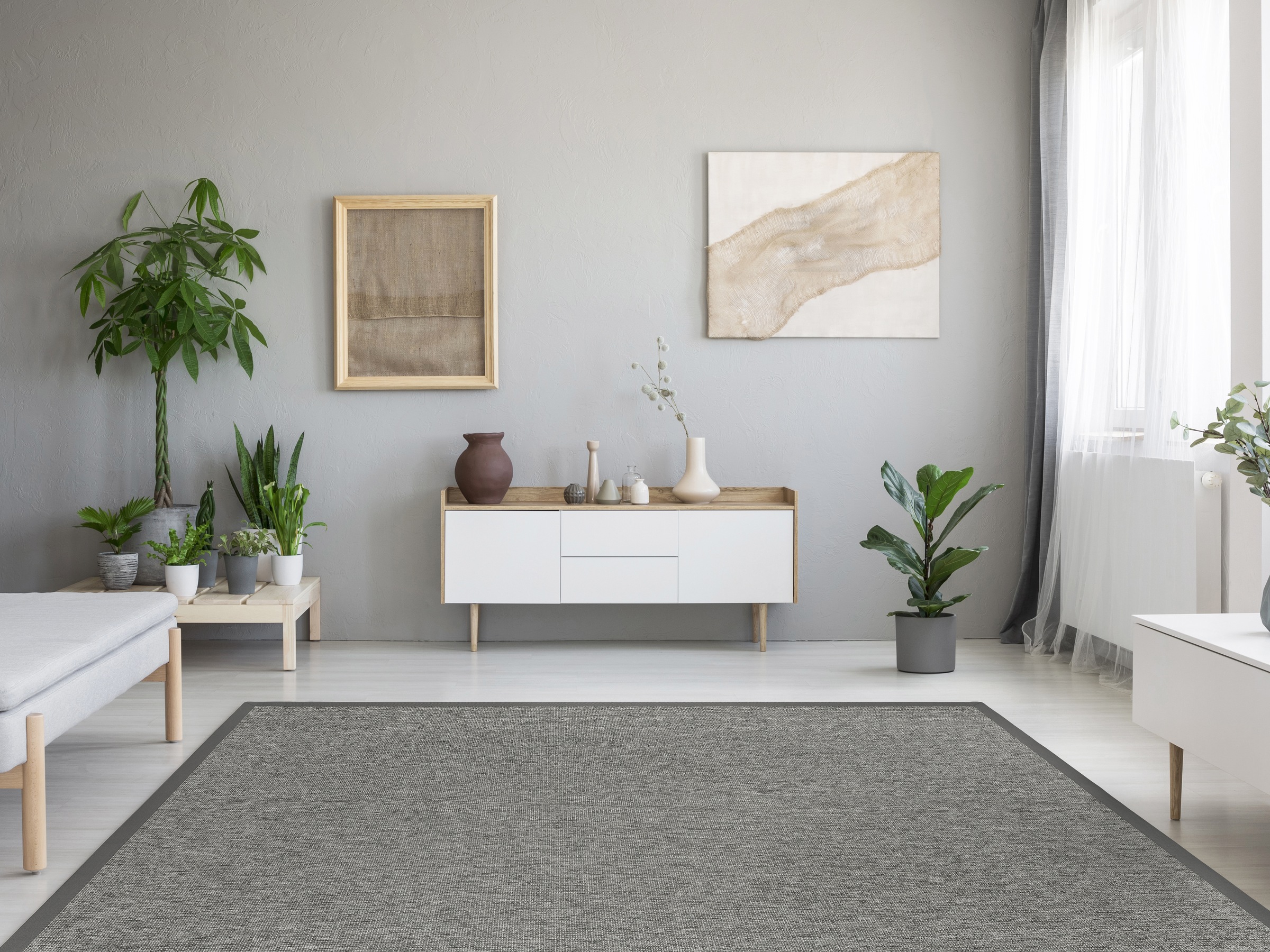 Dekowe Teppich "Basic S2 Bouclé" rechteckig 10 mm Höhe meliert, Sisaloptik, günstig online kaufen