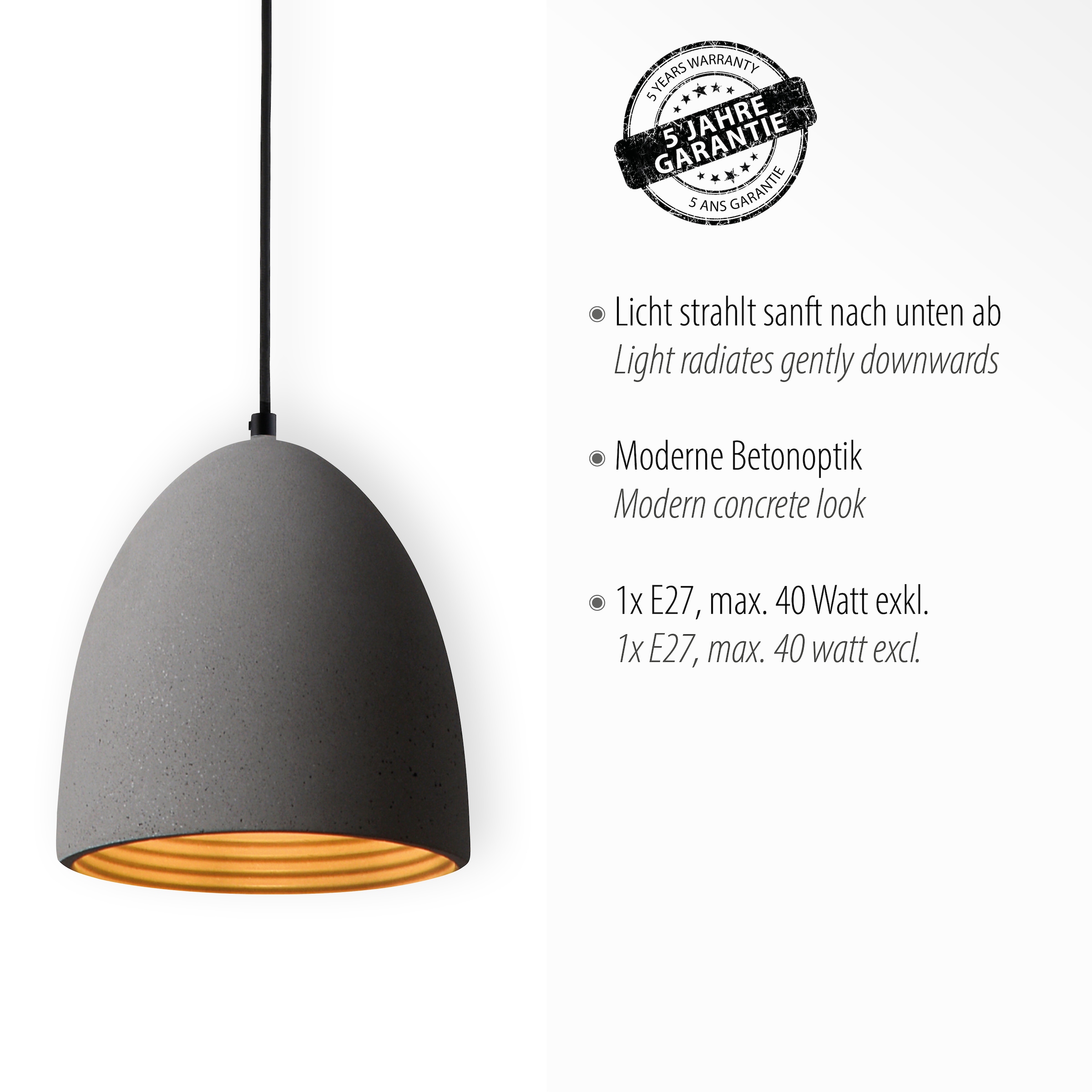 Paul Neuhaus Pendelleuchte »ETON« E27 1 Stk. ExklusiveE27