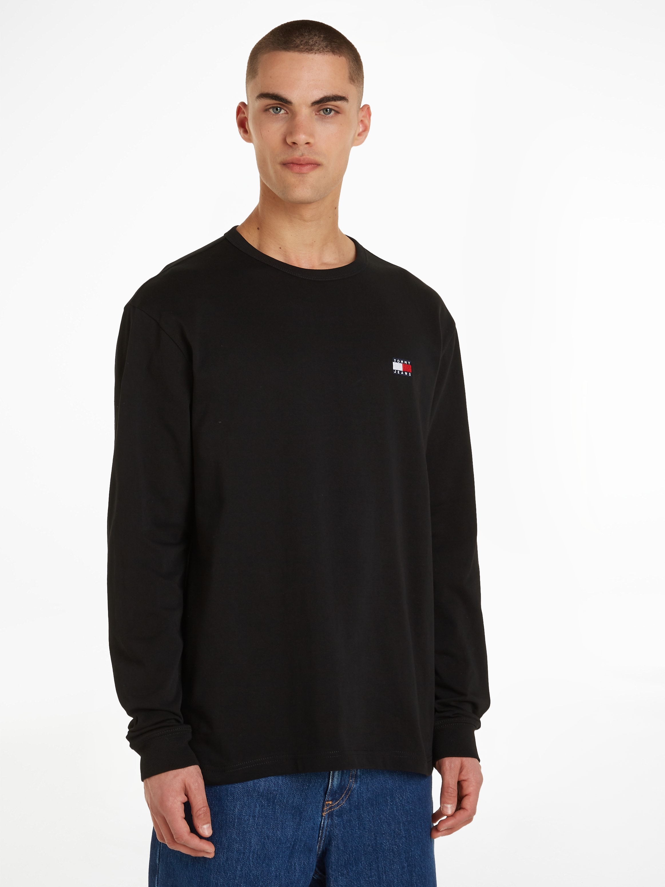 Tommy Jeans Langarmshirt "TJM REG BADGE LS TEE", mit Tommy Jeans Stickerei günstig online kaufen