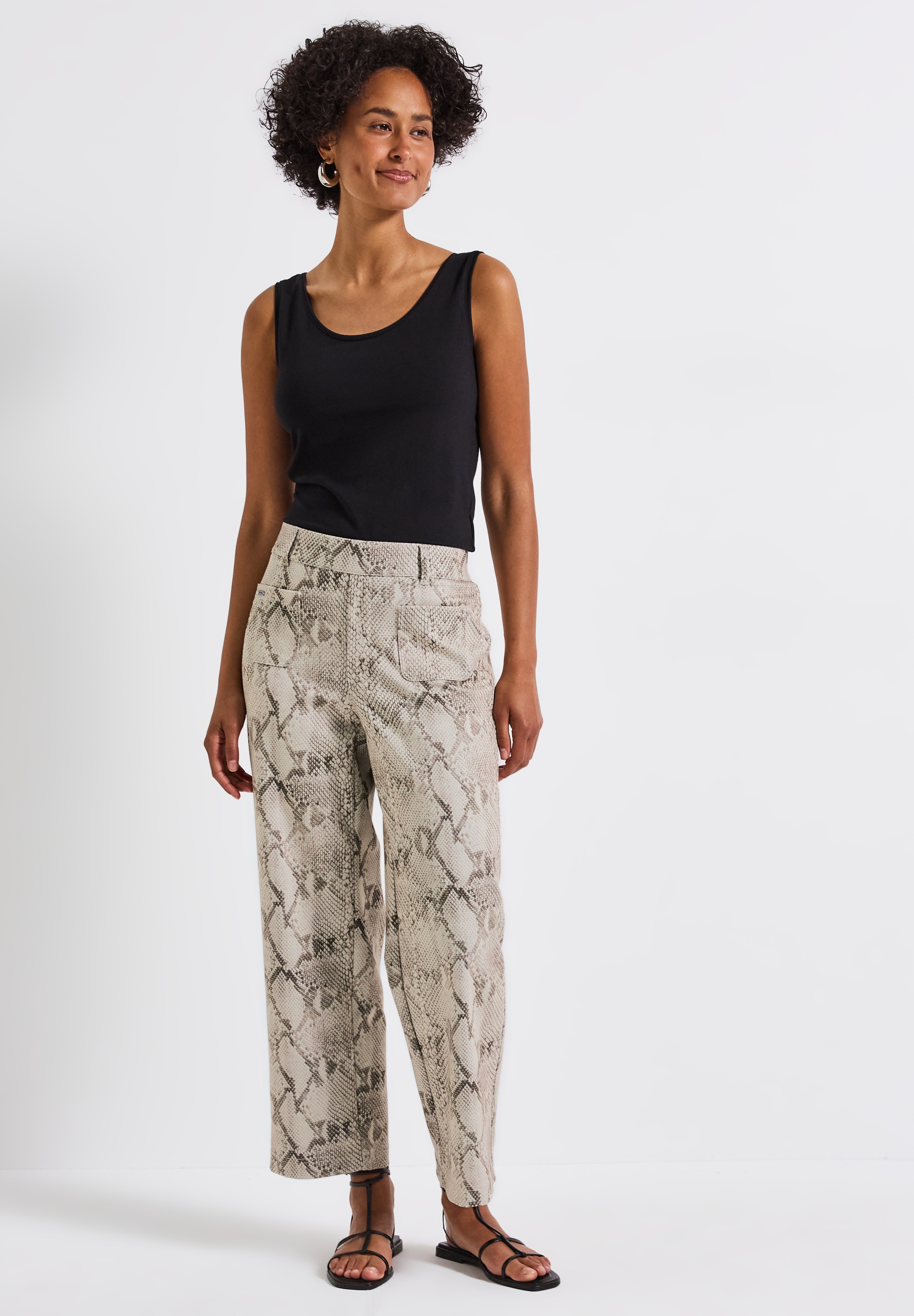 STREET ONE Stoffhose, Middle Waist