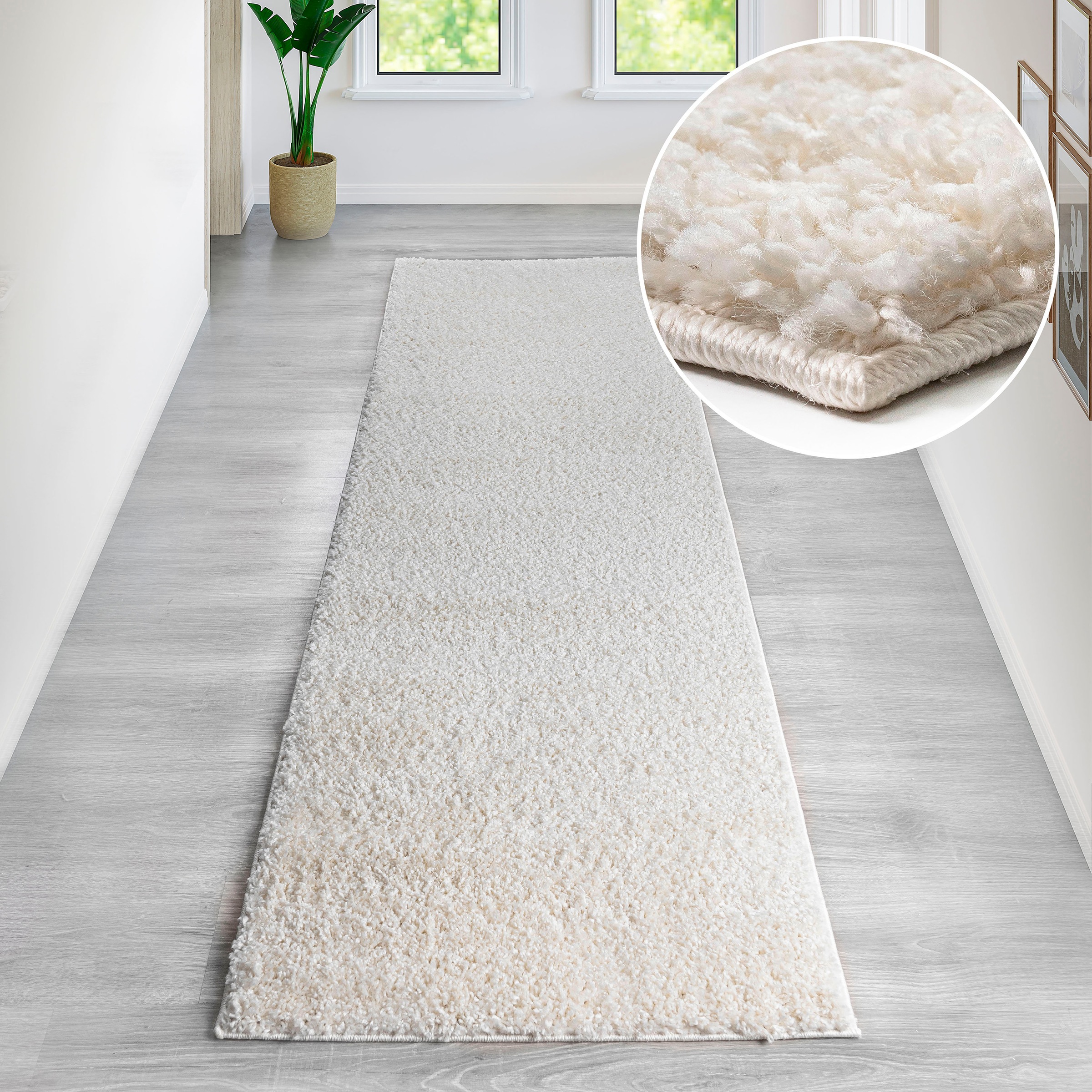 Bruno Banani Hochflor-Teppich "Shaggy Soft" rechteckig 30 mm Höhe gewebt, Uni Farben, besonders weich und kuschelig, Kundenliebling