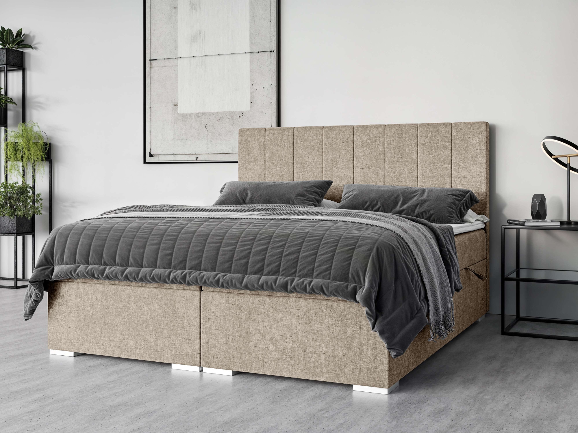 Home affaire Polsterbett "Ginoro mit Matratze und Topper, in 3 Breiten (140 günstig online kaufen