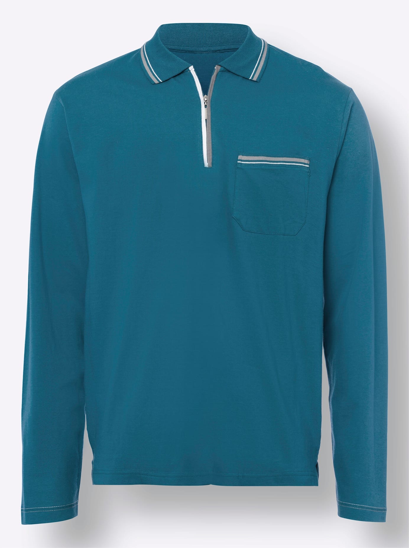 Thumbnail - Classic Langarm-Poloshirt "Poloshirt" 1 Stk.