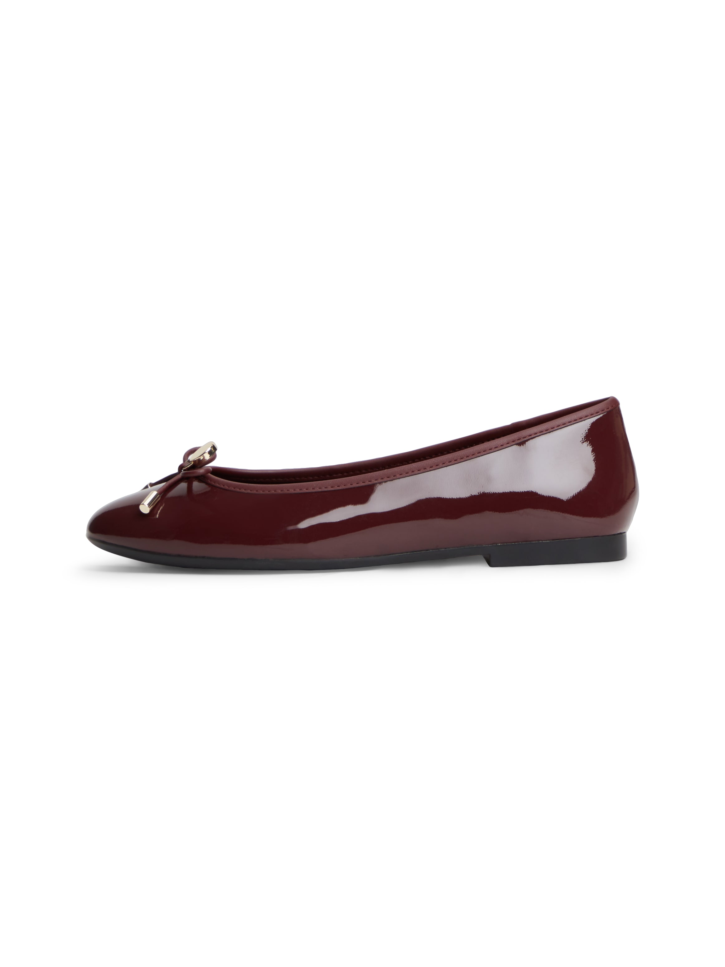 Tommy Hilfiger Ballerina »TH CHARM PATENT BALLERINA«  Businessschuh, Schlupfschuh mit goldfarbenem TH-Schmuckelement