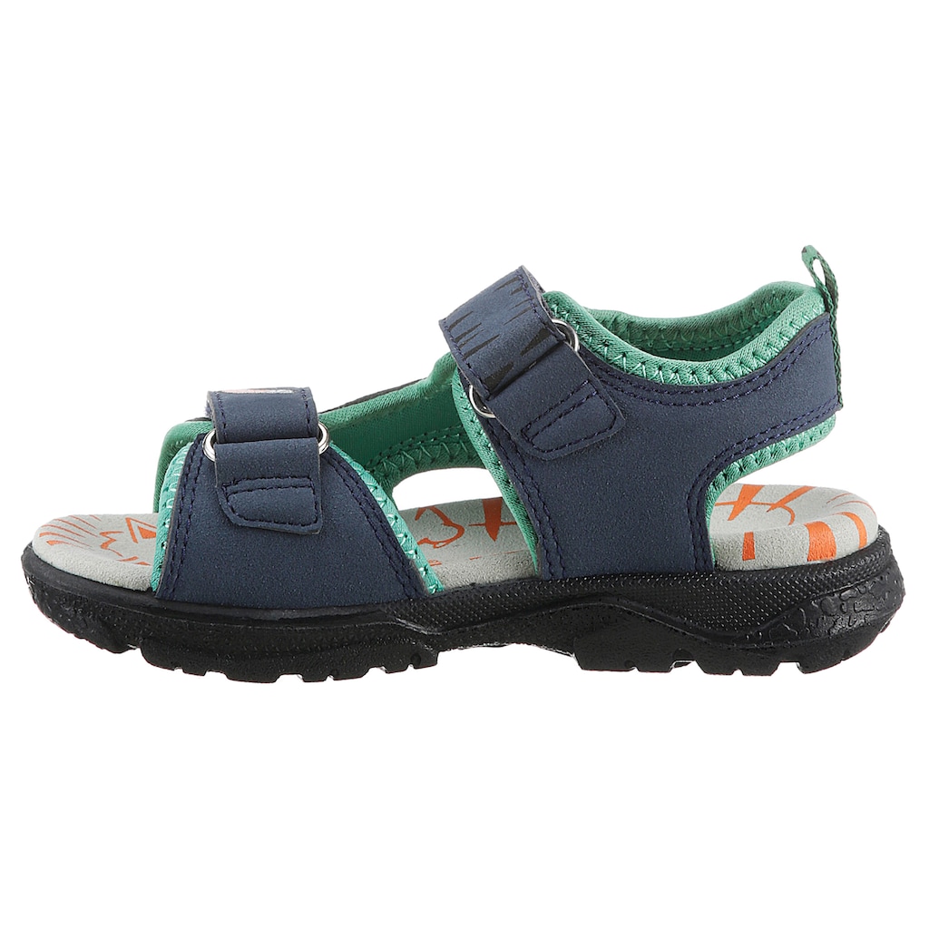 Lurchi Sandale »Blinkschuh Khan«, Sommerschuh, Klettschuh, Outdoorschuh, mit cooler Blinkfunktion