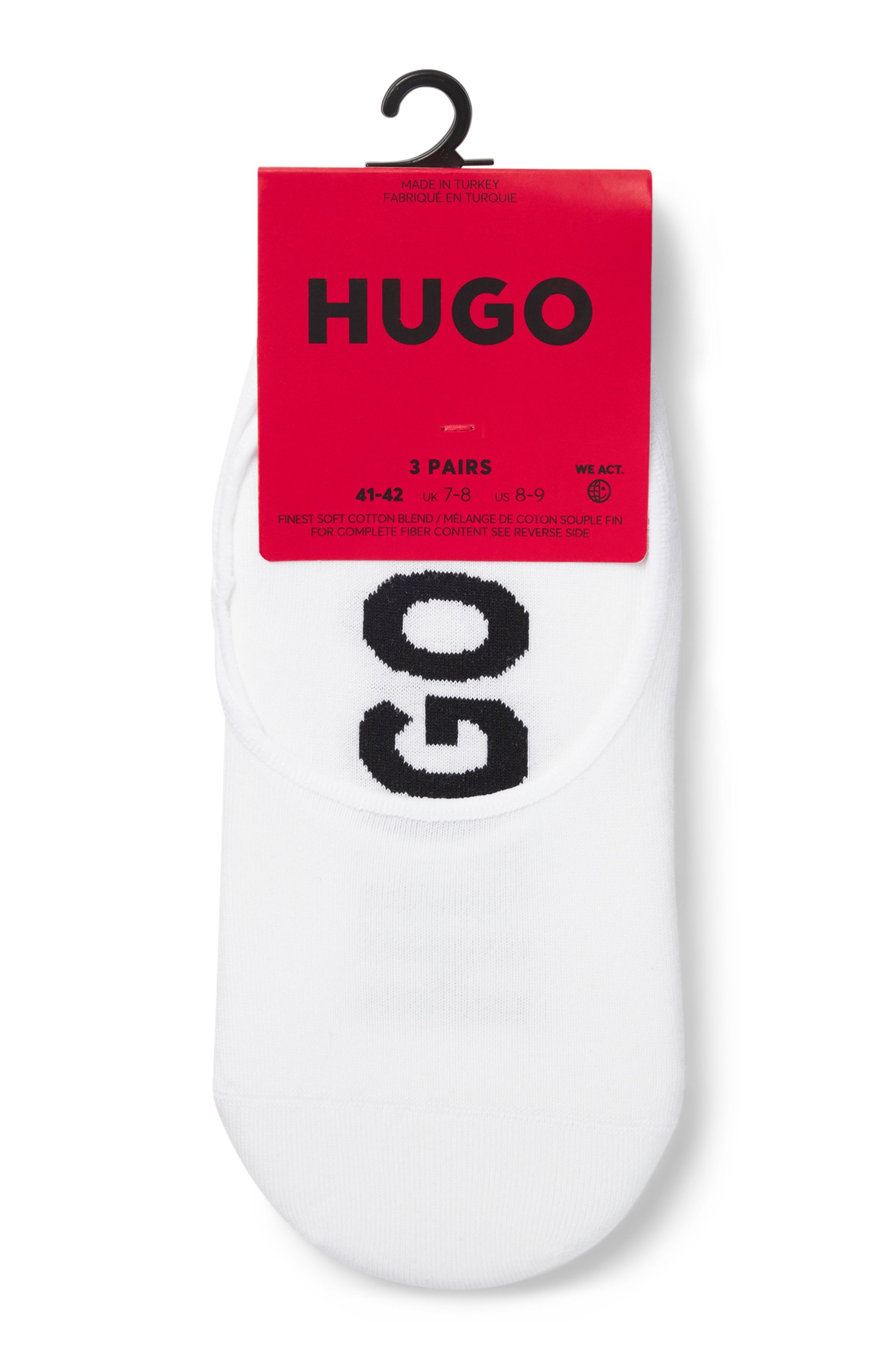 HUGO Underwear Füßlinge »3P SL LOGO CC«, (3 Paar)