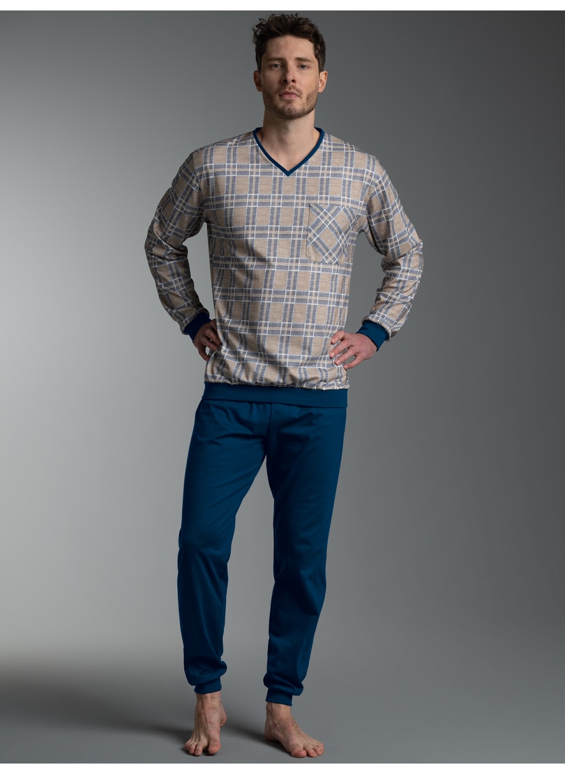 Trigema Schlafanzug "TRIGEMA Pyjama mit Allover Karo Muster" 1 günstig online kaufen
