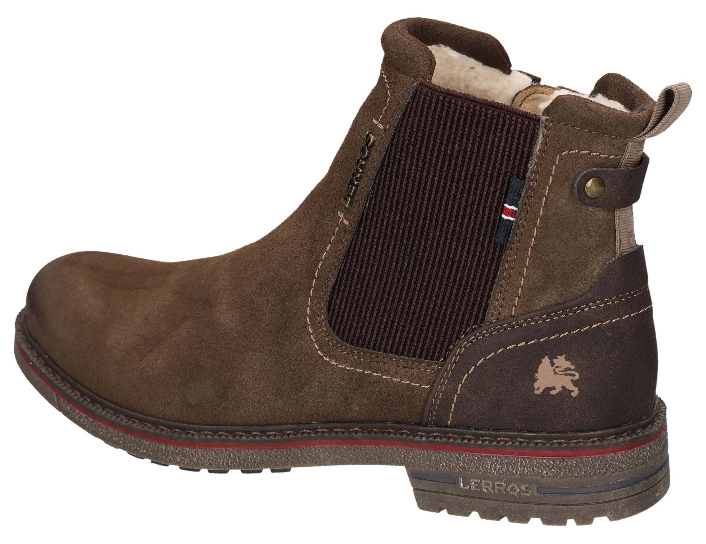 LERROS Chelseaboots, Schlupfstiefel, mit Reißverschluss, Winterboots mit Warmfutter