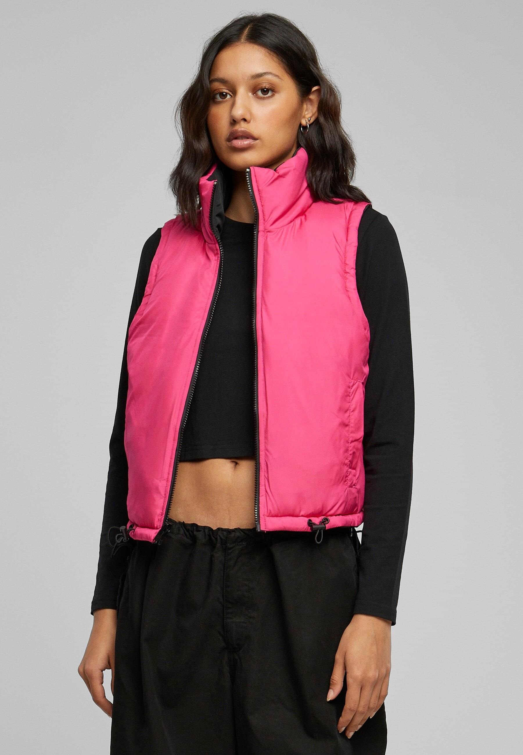 URBAN CLASSICS Steppweste »Urban Classics Damen Ladies Reversible Cropped Puffer Vest«