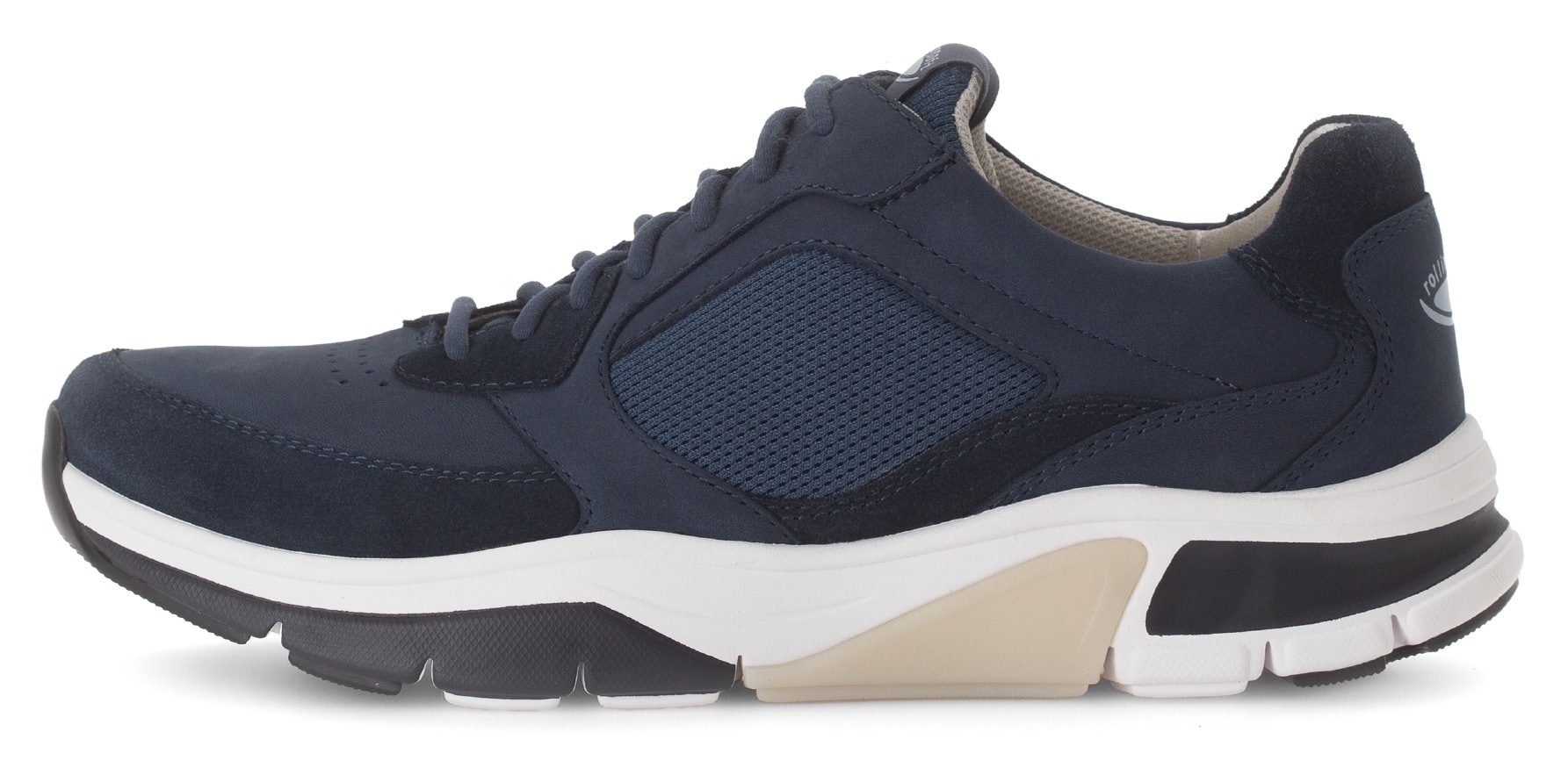 Gabor Rollingsoft Keilsneaker, Freizeitschuh, Halbschuh, Schnürschuh mit Logo an der Ferse, G-Weite