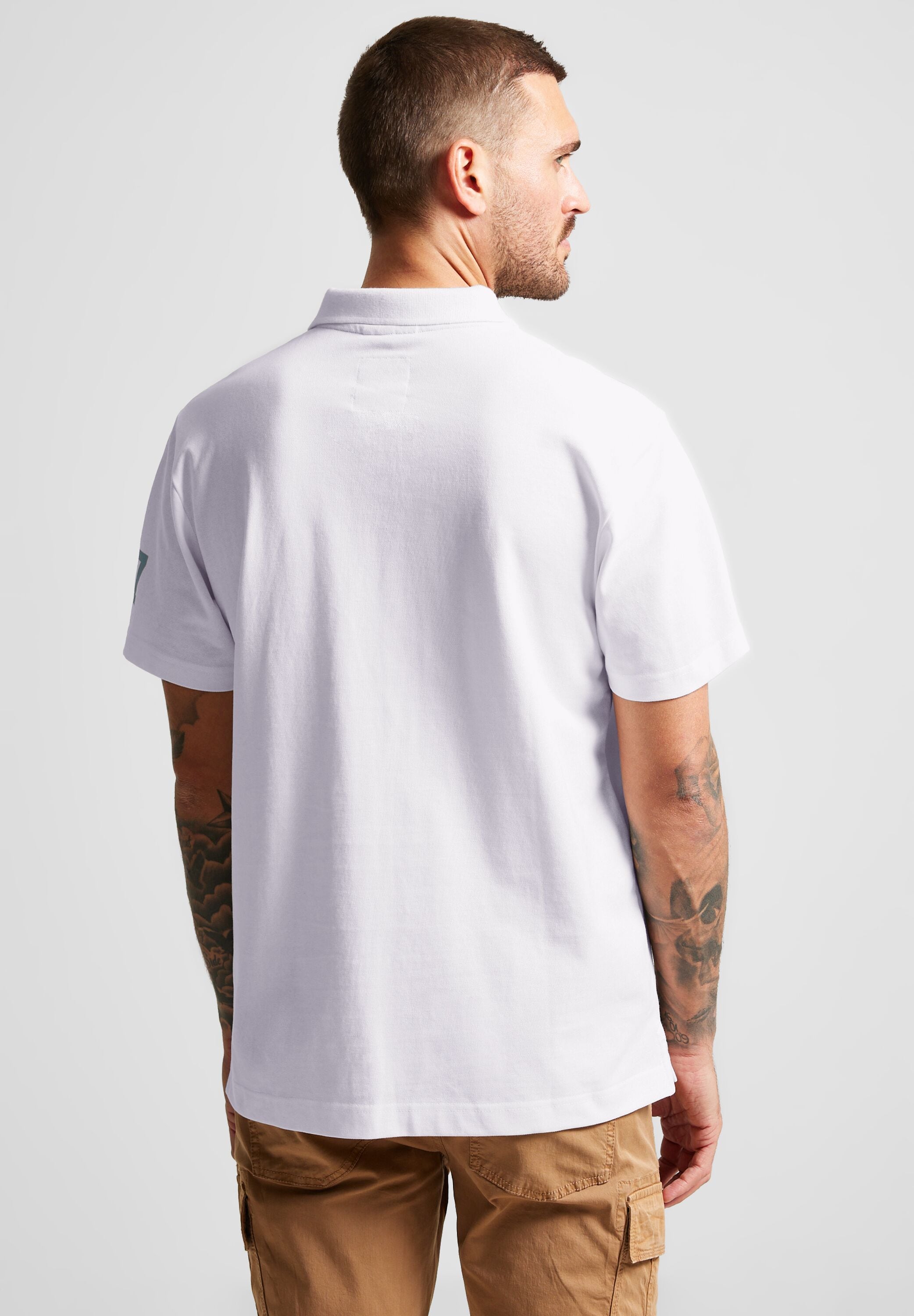 STREET ONE MEN Poloshirt, in Unifarbe günstig online kaufen