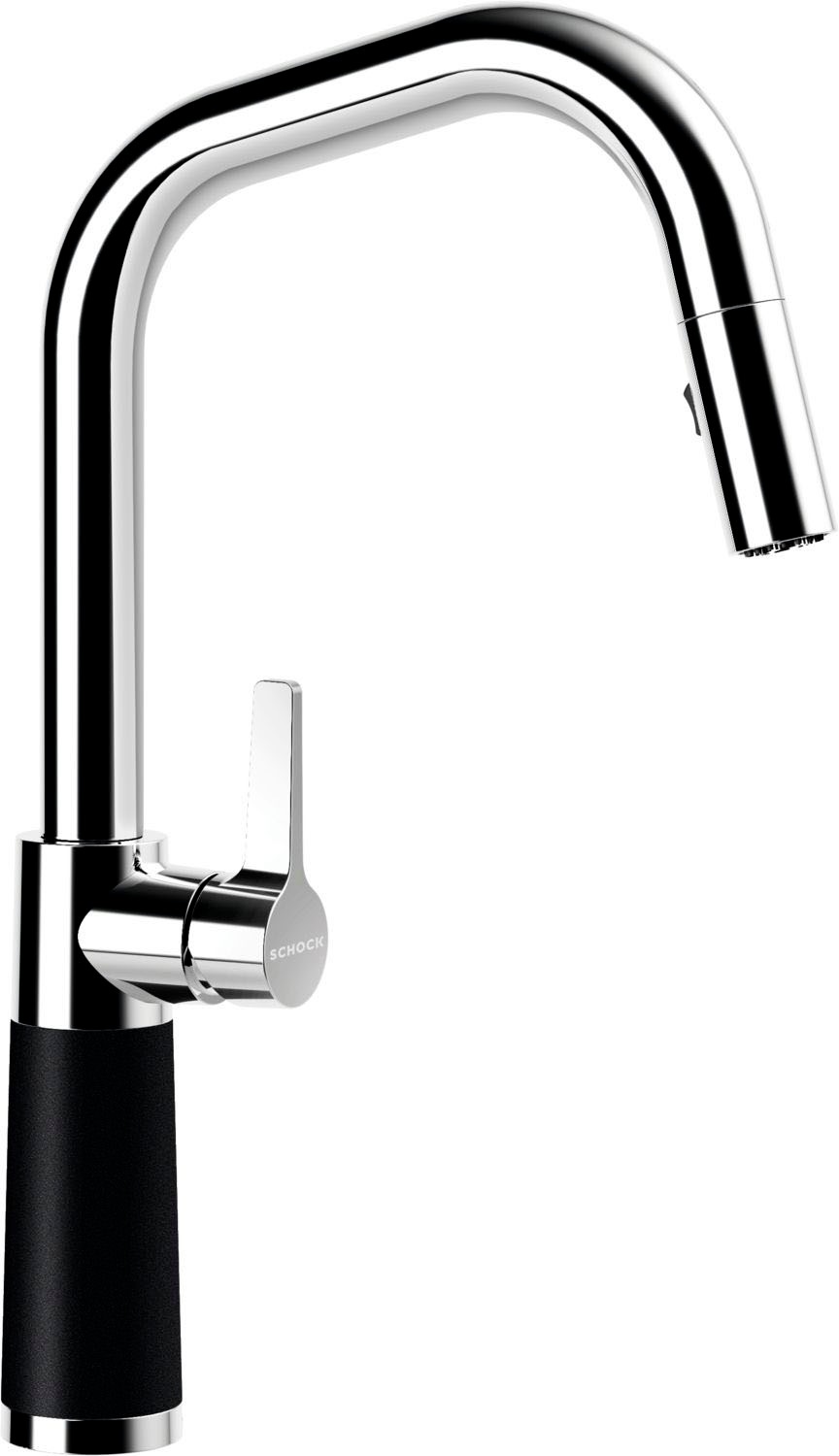 Schock "SC-530 SB" ausziehbar, Strahl-Brause, Rückflussverhinderer, Schwenkbereich 120