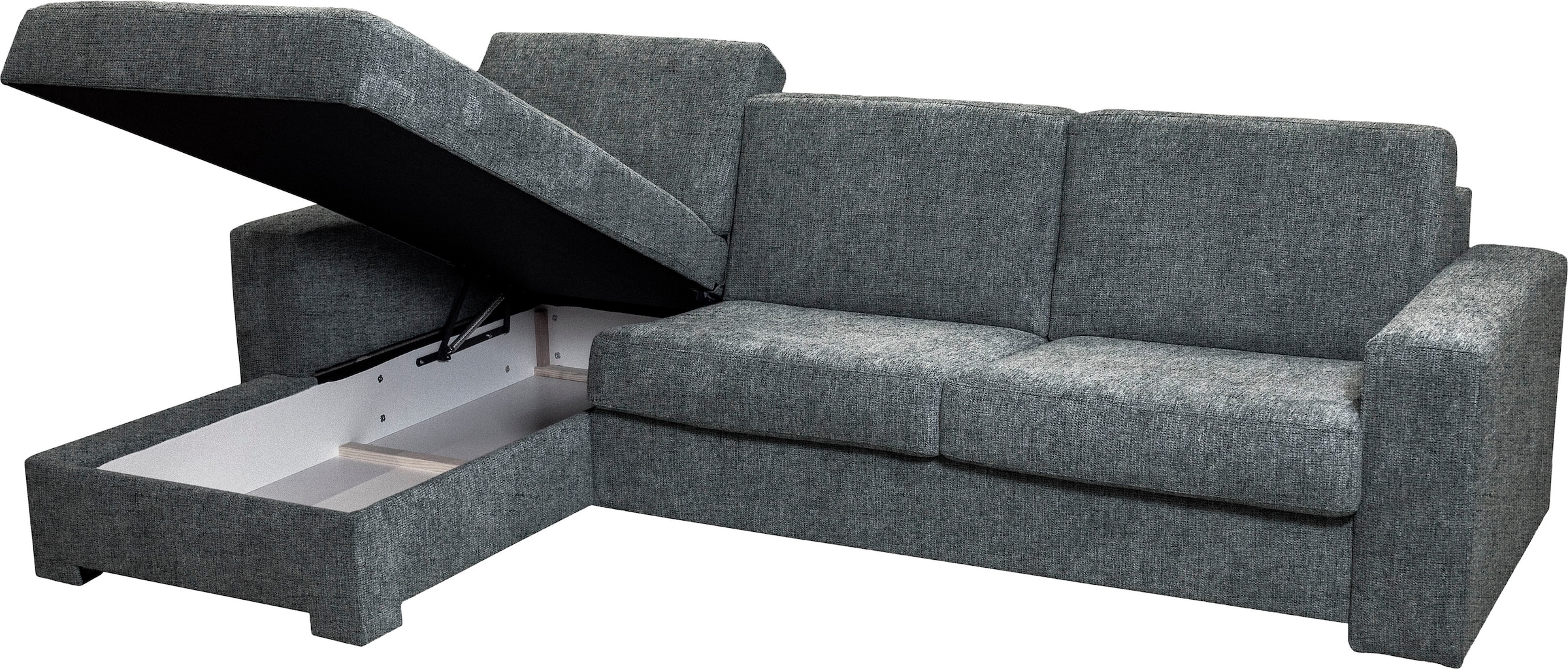 Home affaire Ecksofa Roma "L" Dauerschlaffunktion, mit Unterfederung, Matratzenhöhe 14cm, Liegemaße ca 163x198 cm, L-Form