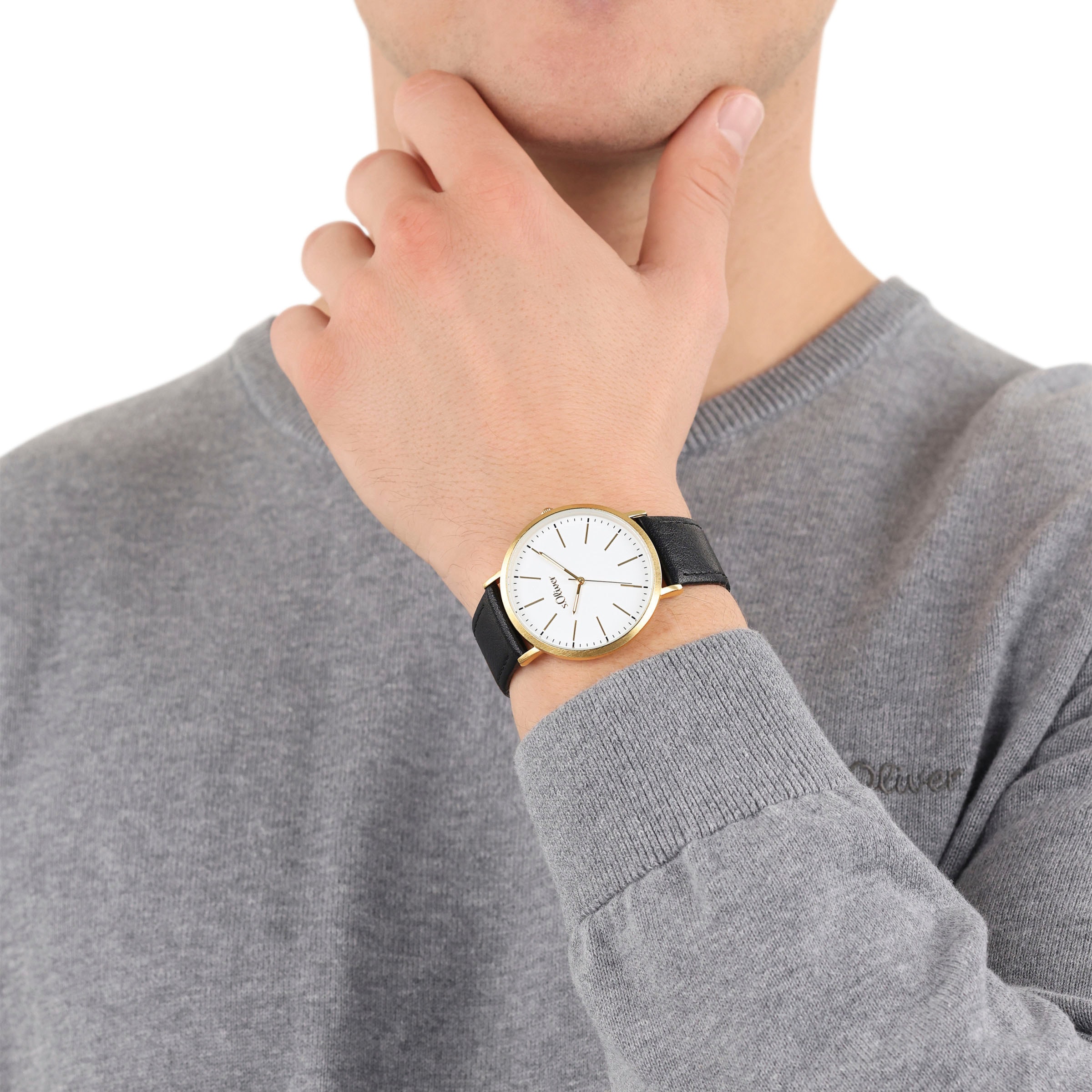 s.Oliver Quarzuhr, Armbanduhr, Damenuhr, Herrenuhr, analog