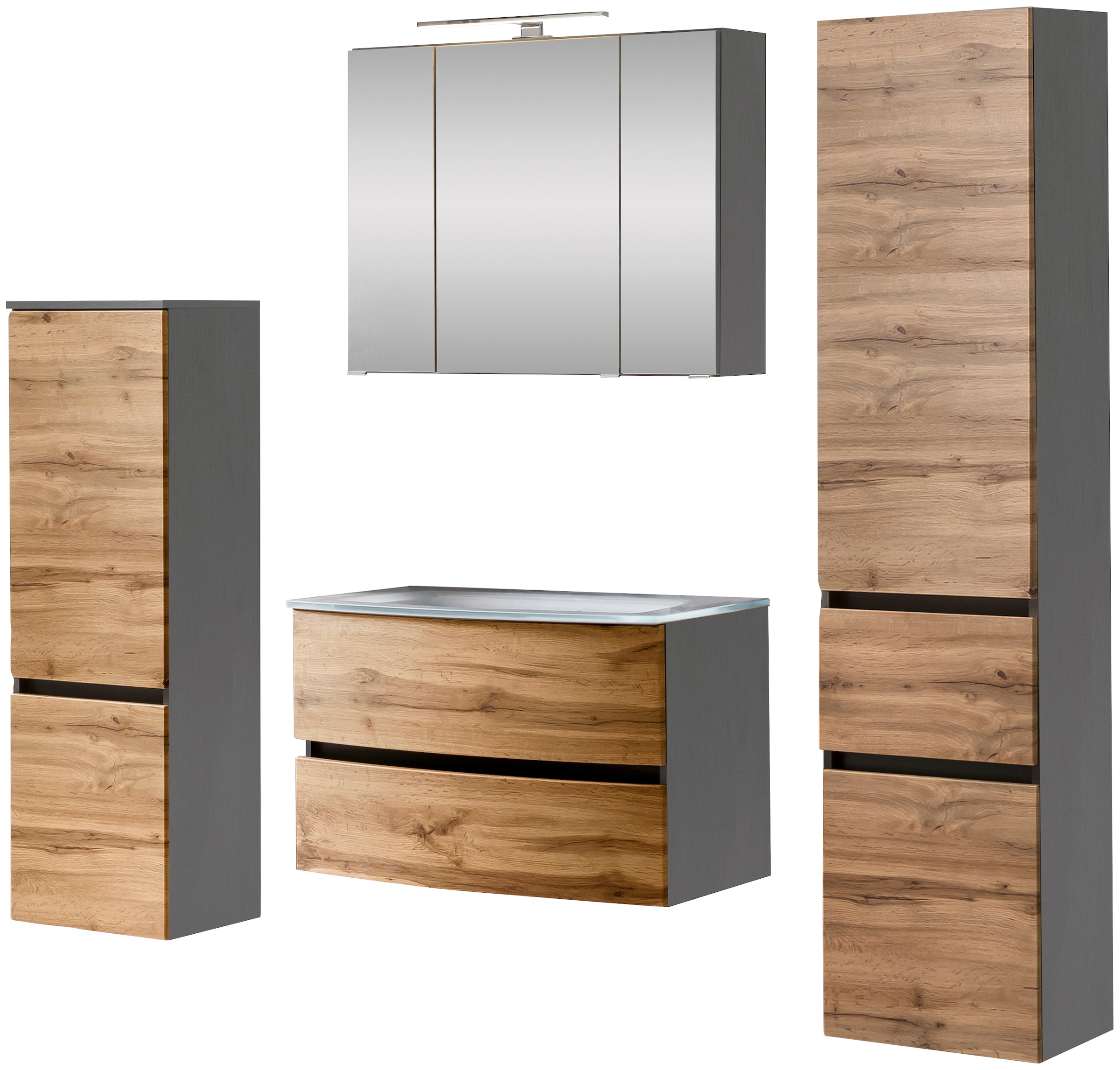 welltime Badezimmer-Set "Kaunas" Set, 4 Stk. tlg. günstig online kaufen