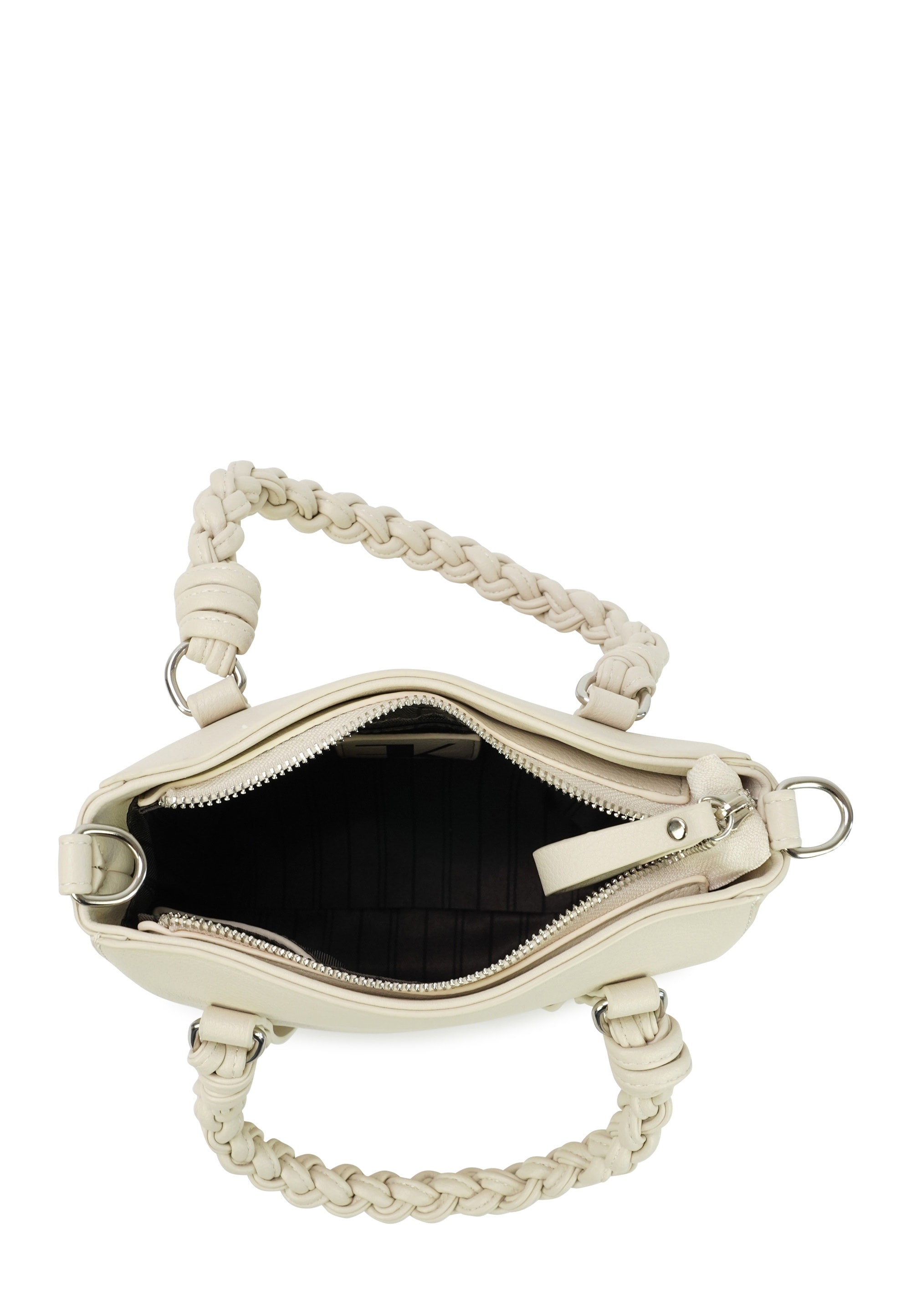 Harpa Schultertasche »HAYA« in abgerundeter Form mit geflochtenem Henkel