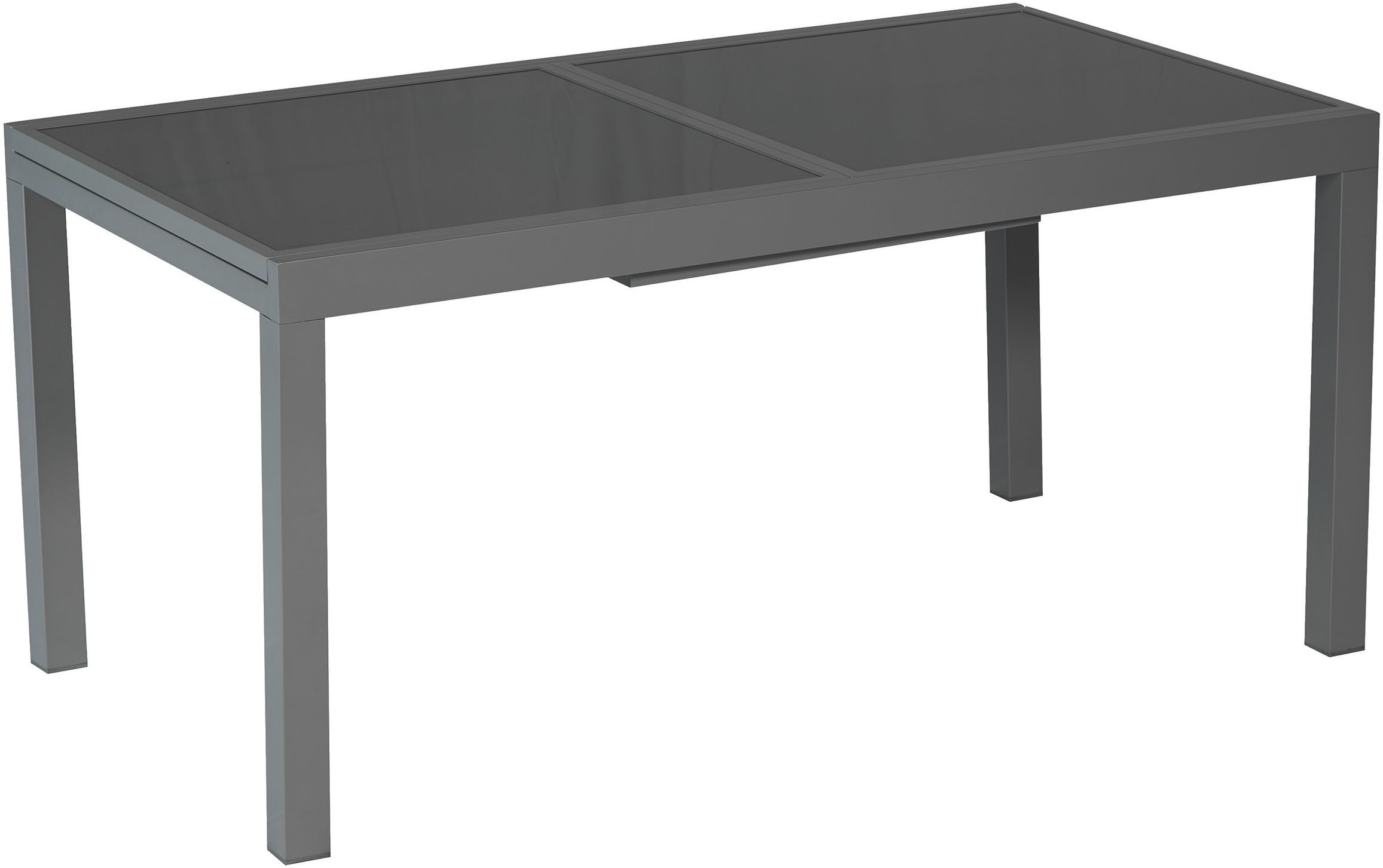MERXX Garten-Essgruppe »»Milano««, (Set, 5 tlg.), Sessel stapelbar, Tisch ausziehbar