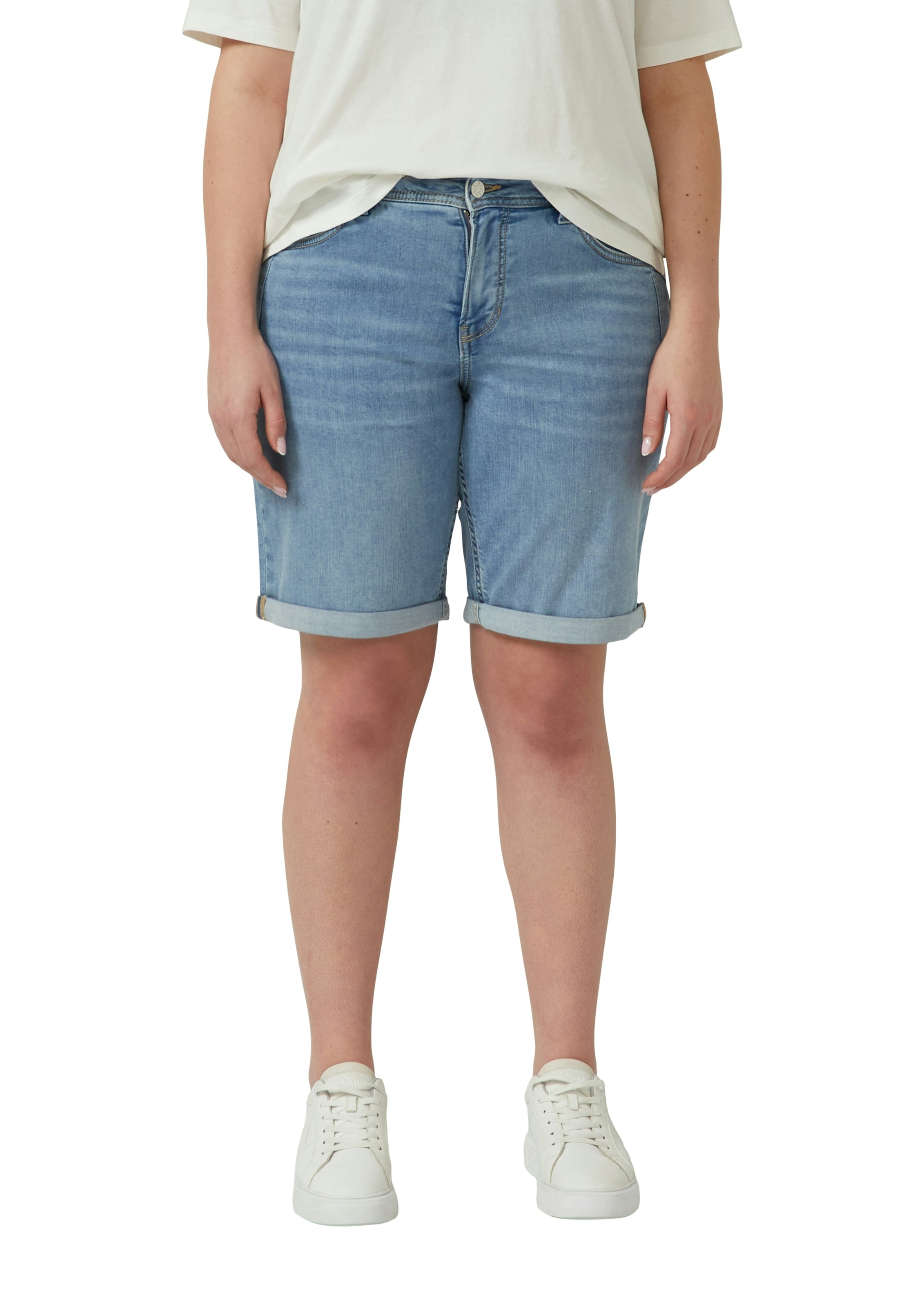 s.Oliver CURVE Jeanshotpants Jeansshorts mit Stretch/Große Größen günstig online kaufen