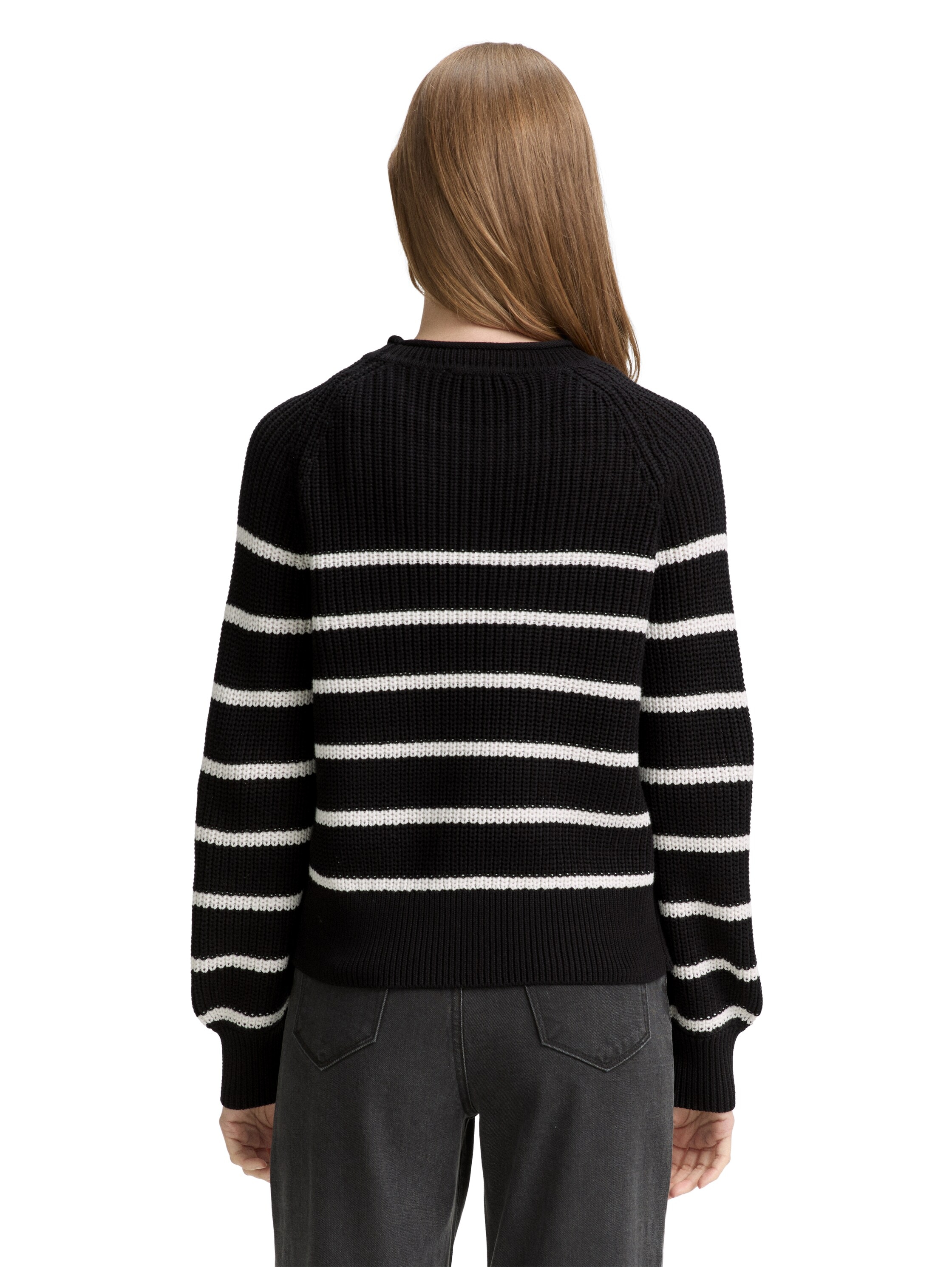 TOM TAILOR Denim Strickpullover, mit Strick-Struktur