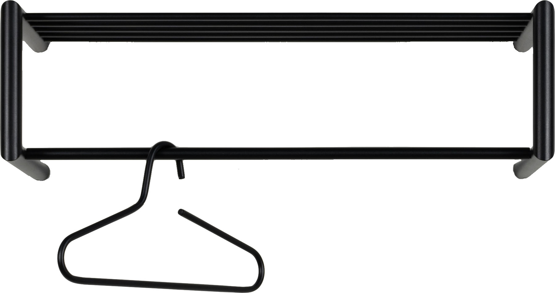 Spinder Design Garderobenleiste »SMOOTH«, (1 St.), Schlichter Wandgarderobenständer aus Stahl