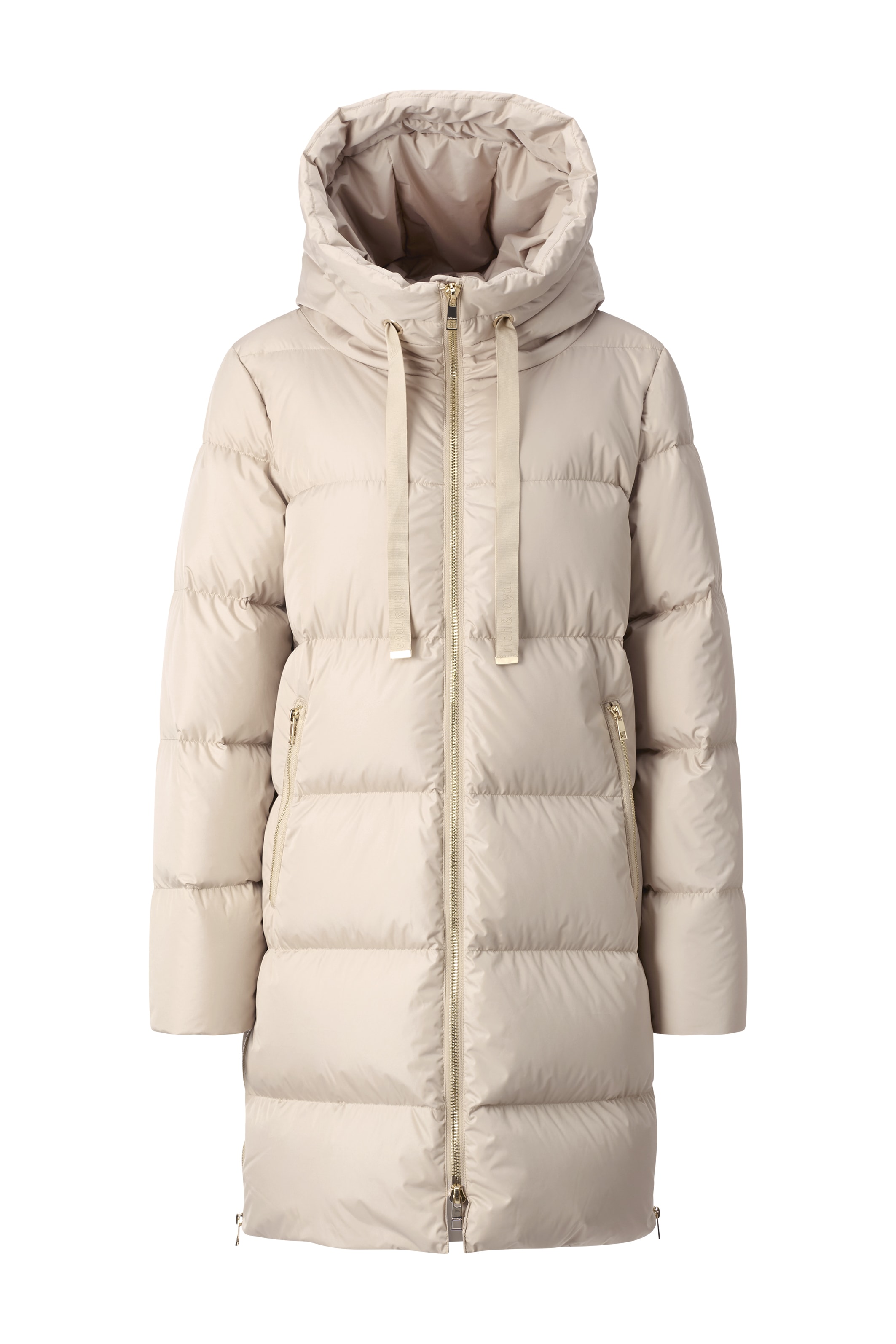 RICHROYAL Steppmantel, oversized, mit Reißverschlüssen an den Seiten, Wintermantel
