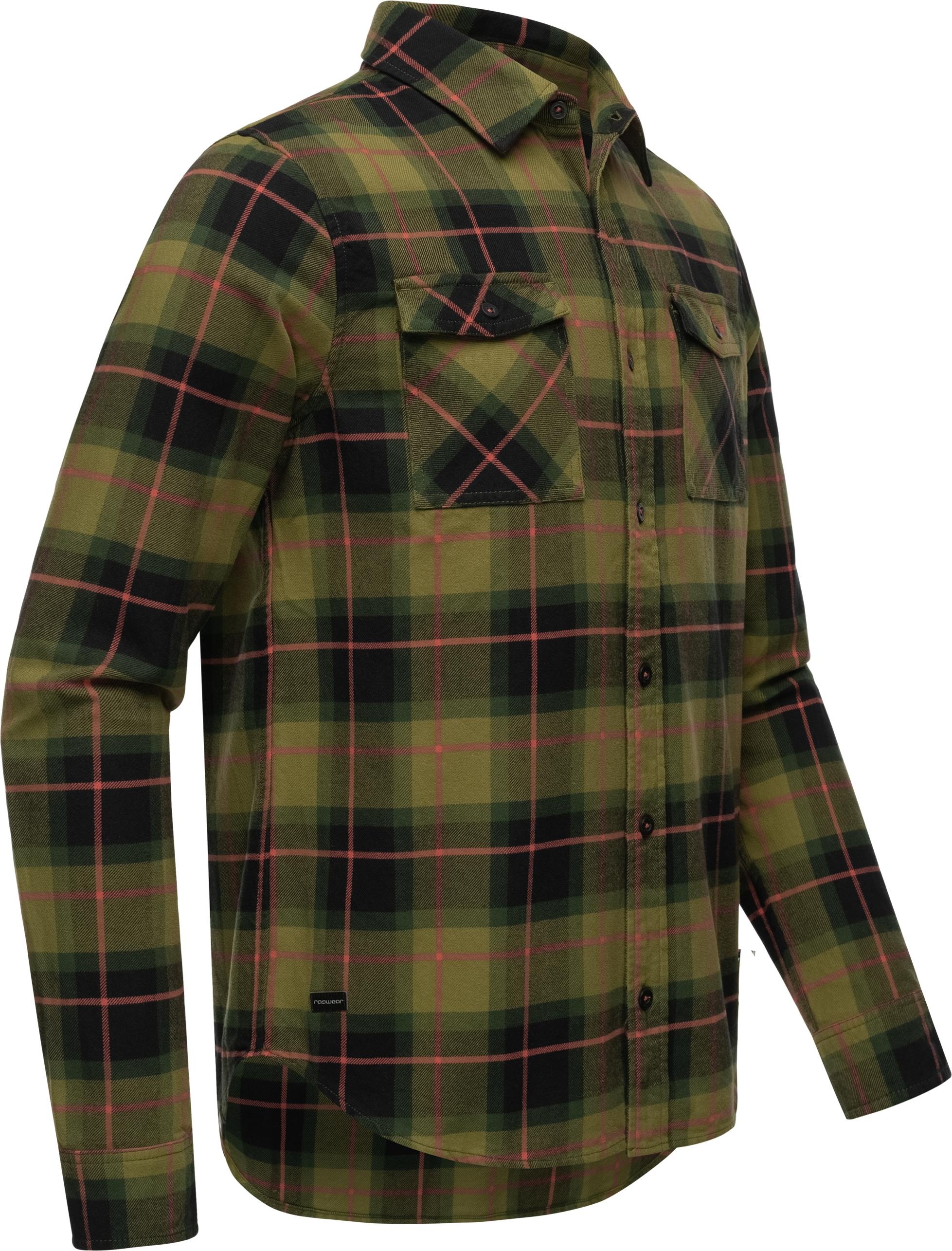 Ragwear Karohemd »Checki«, Stylisches Herren Holzfällerhemd