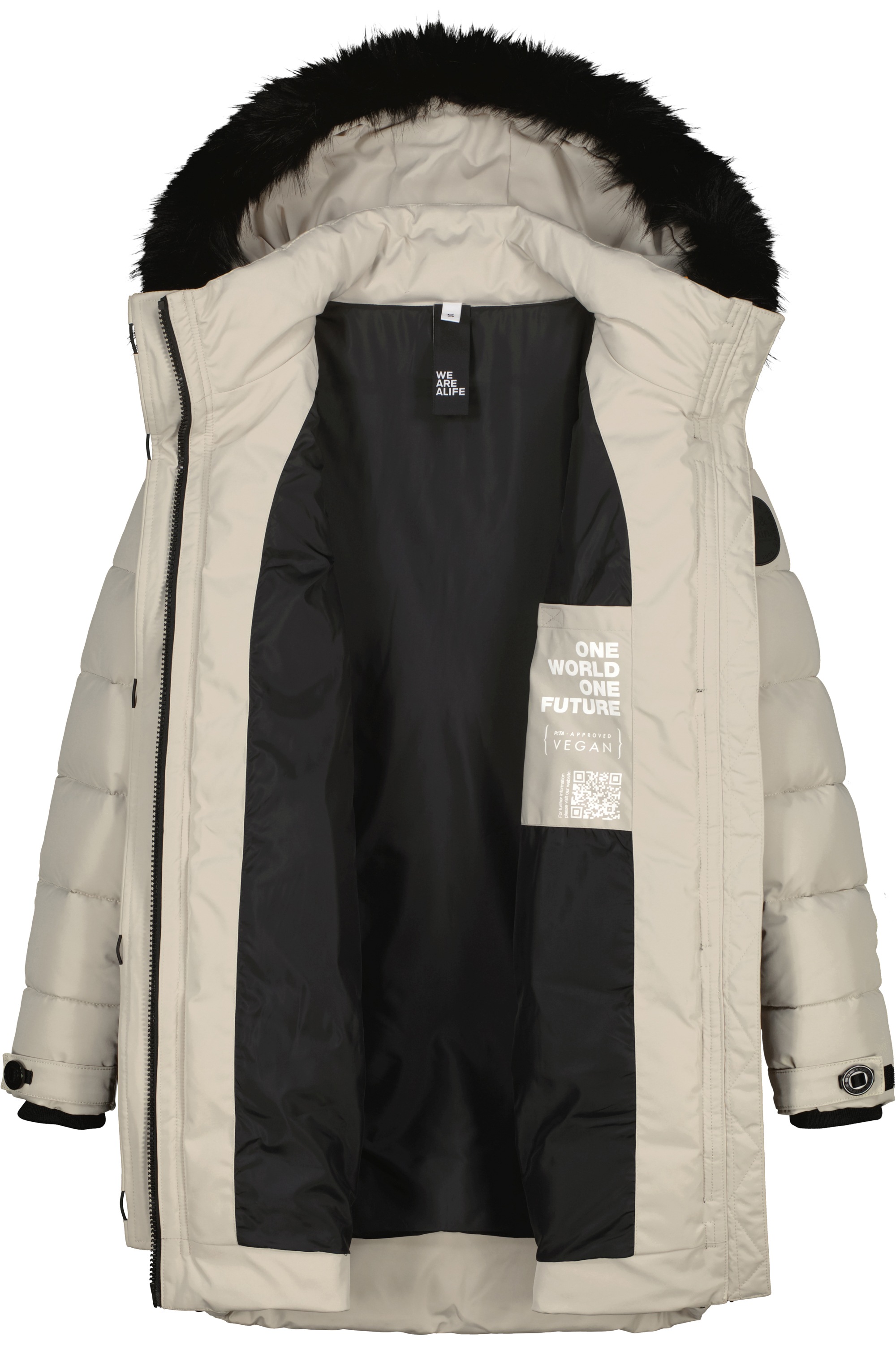 Alife & Kickin Winterjacke "Damen AmaliaAK A", mit Kapuze, Lange gefütterte günstig online kaufen