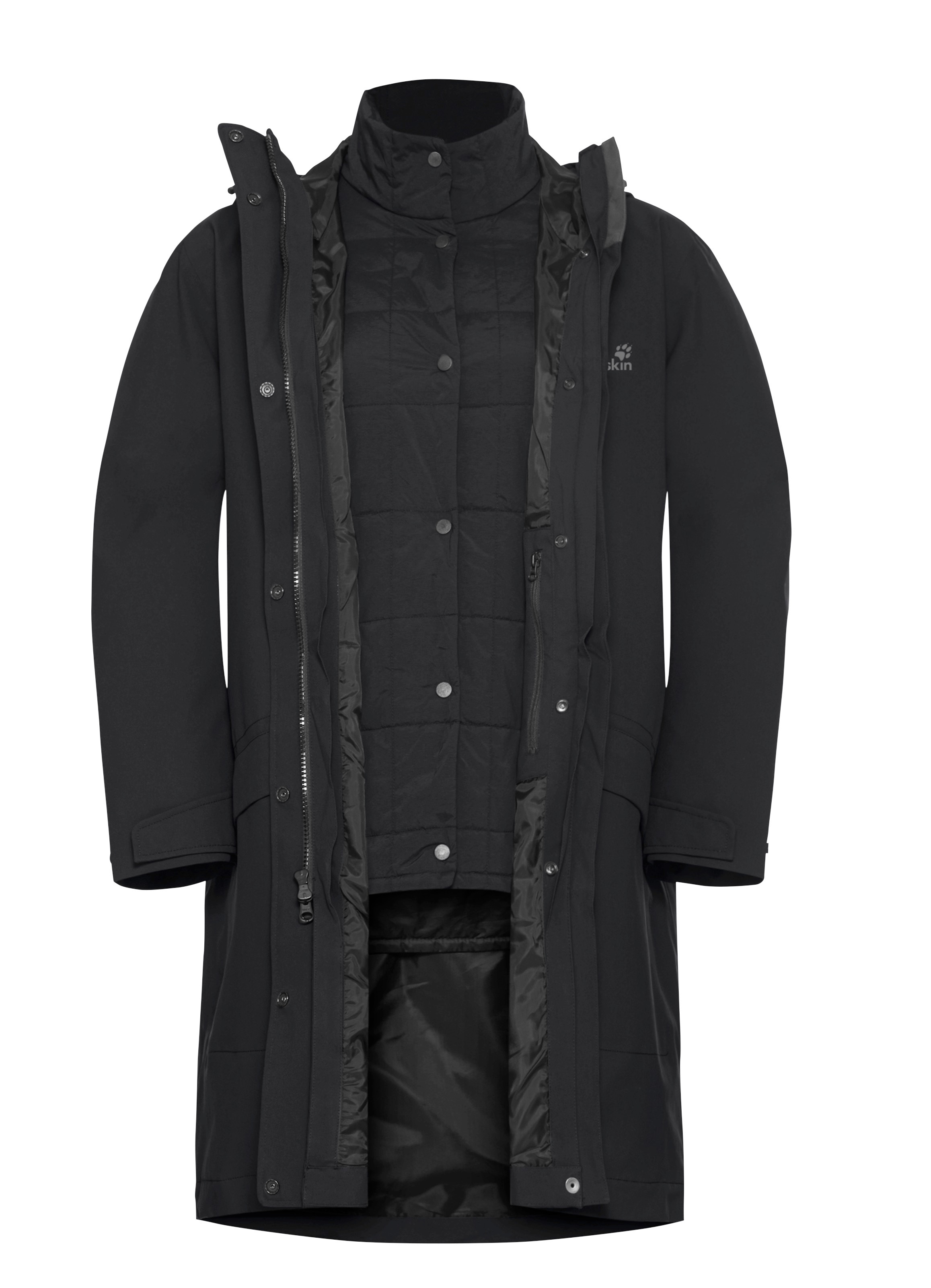 Jack Wolfskin Funktionsmantel »WINTERDUNE 3IN1 COAT W«, 3in1, wasserdicht, Übergangsjacke