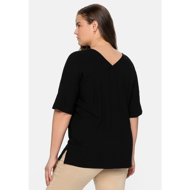Sheego T-Shirt »Große Größen«, im dezenten Streifenlook für kaufen | BAUR