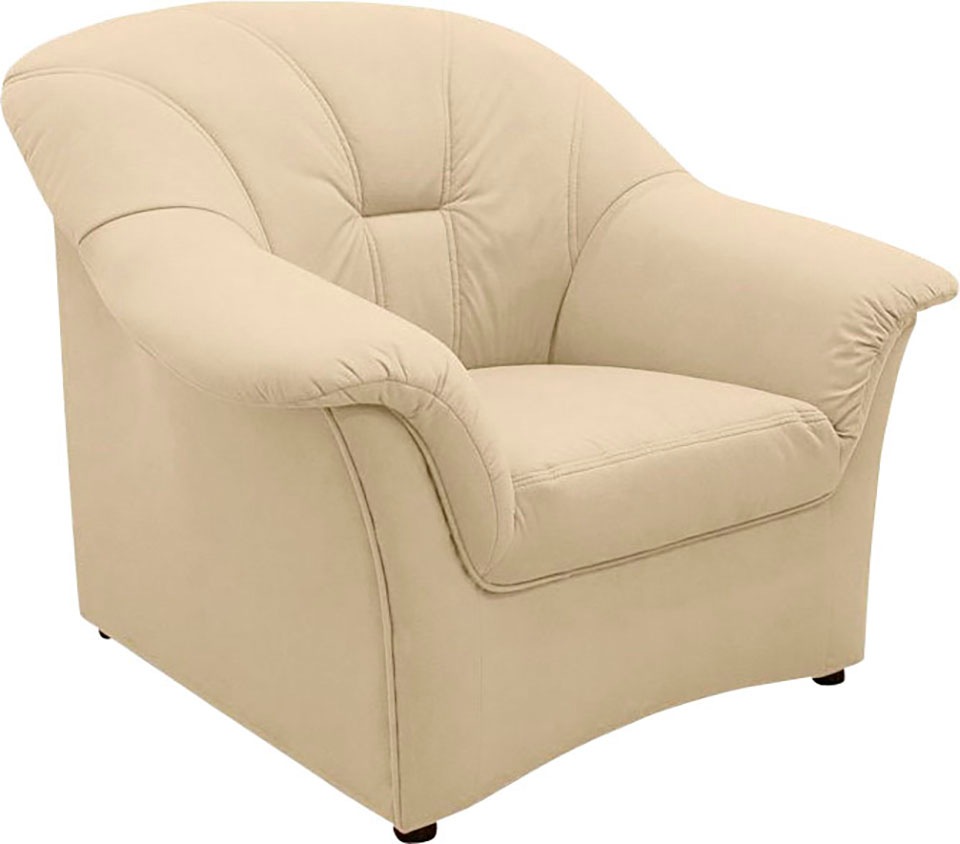 DOMO collection Sessel "Papenburg zeitlose Rückensteppung, elegante Armlehn günstig online kaufen