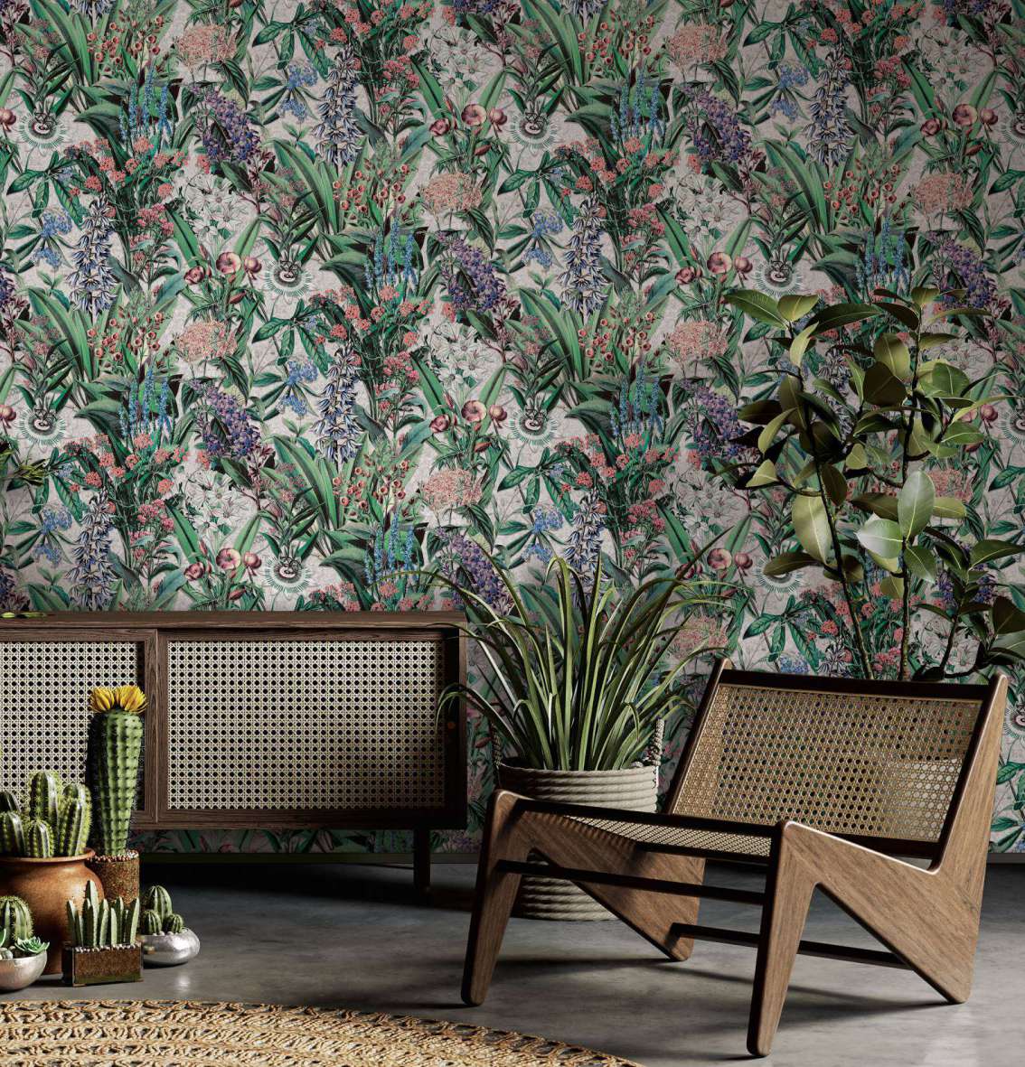 Marburg Vliestapete "Tapete Jungle Style" floral geprägt moderne Vliestapete für Wohnzimmer Schlafzimmer Küche
