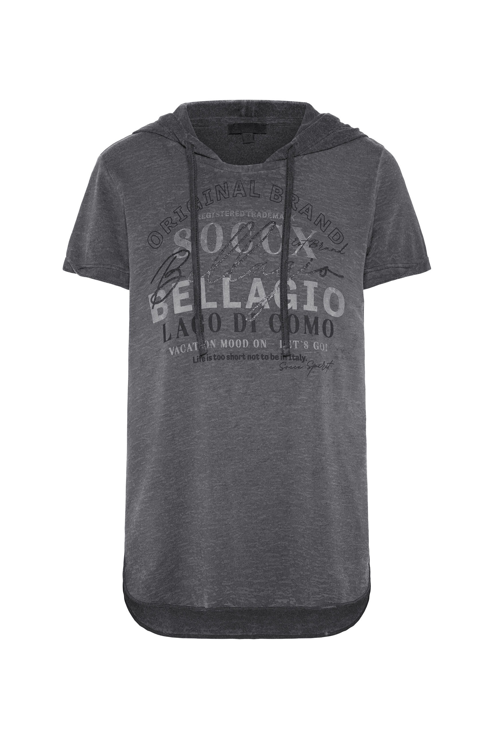 SOCCX Rundhalsshirt, mit Ausbrenner-Effekten