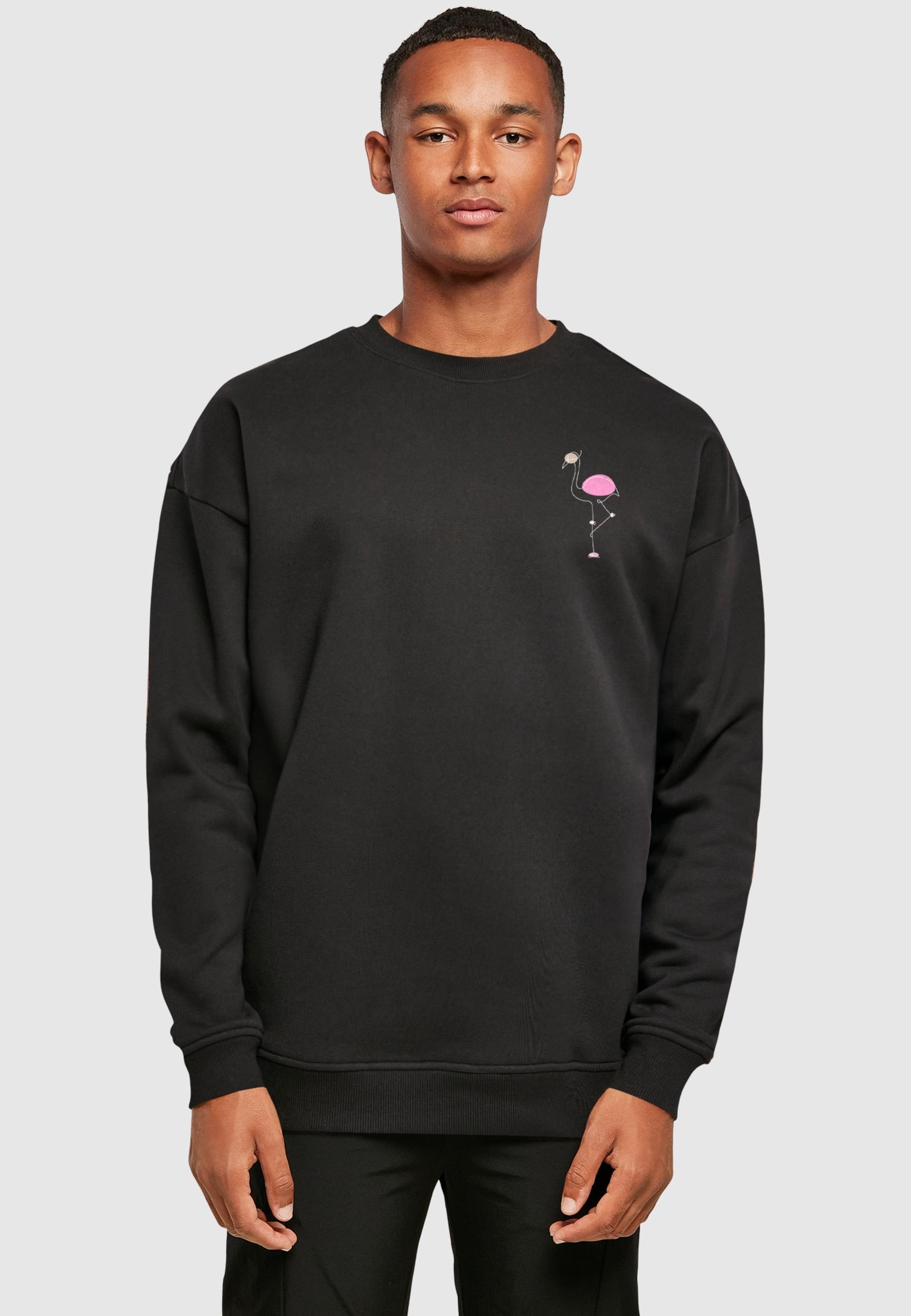 Thumbnail - Merchcode Rundhalspullover "Merchcode Flamingo Sweat Crewneck" 1 Stk.