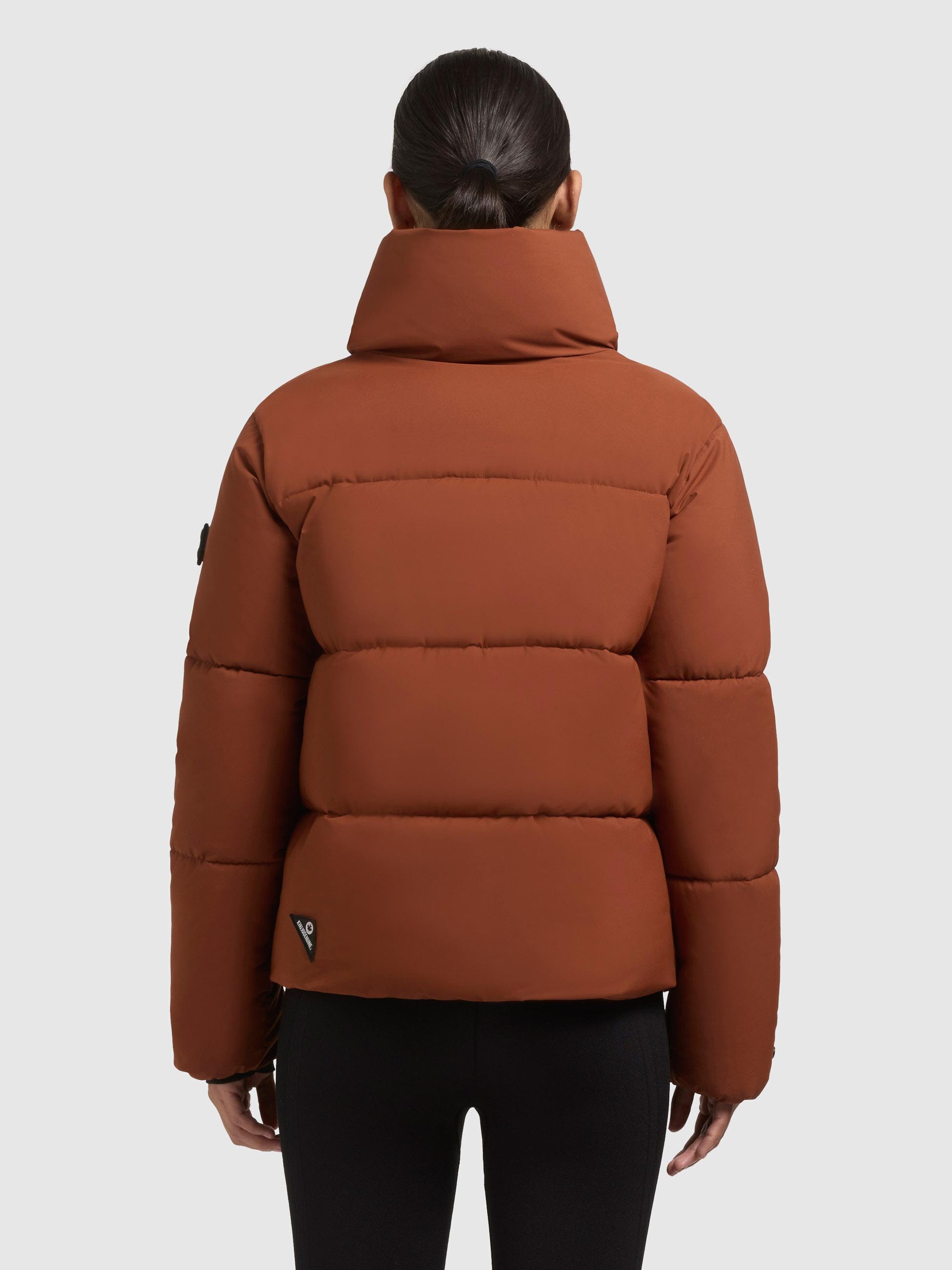 khujo Winterjacke »Rinja2 Matt« ohne Kapuze Warme Steppjacke mit hohem Kragen