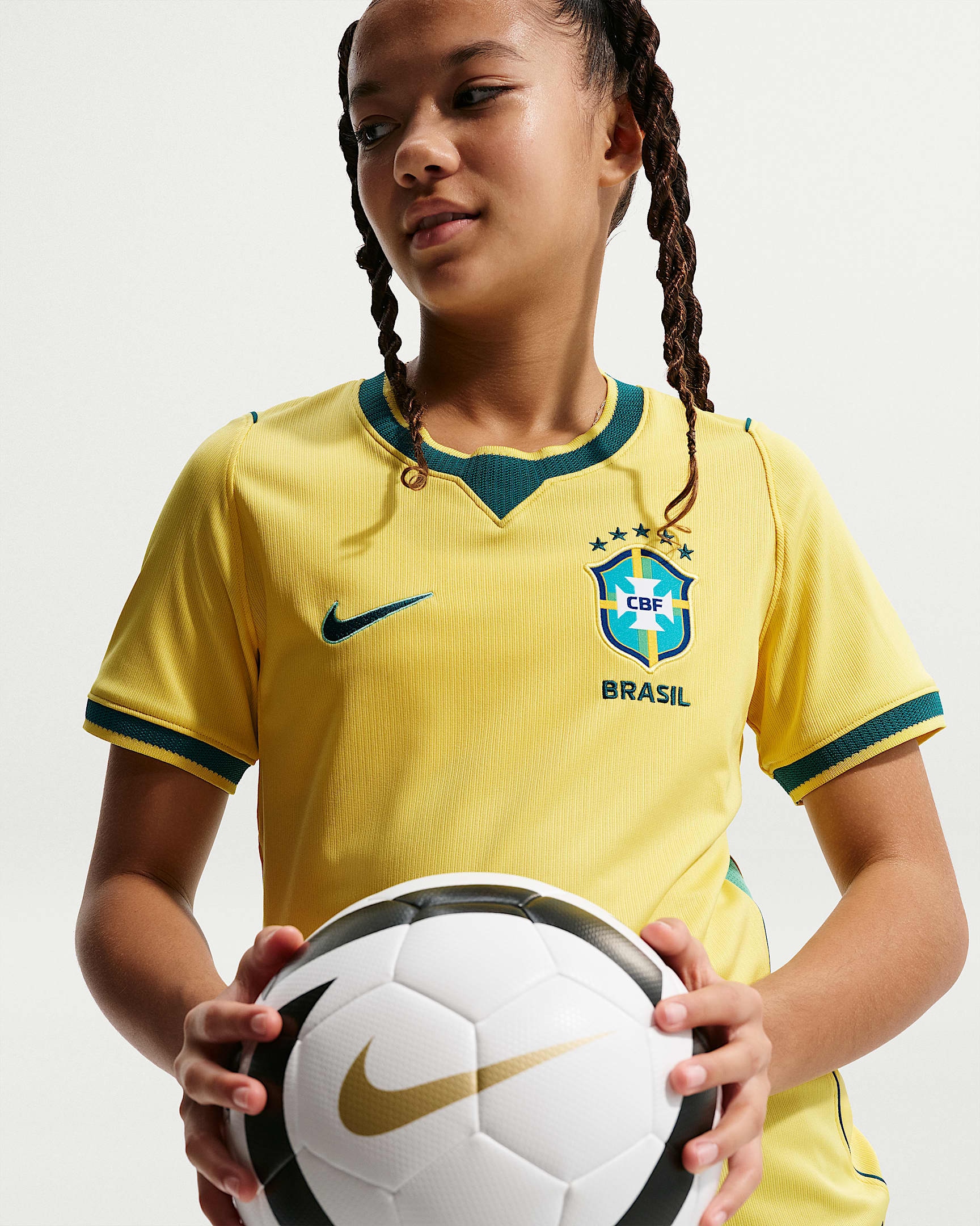 Nike Fußballtrikot »Brasilien 2026 Heimtrikot – Stadion‑Replika für Kinder« mit Dri-FIT Technologie, leichtes Material