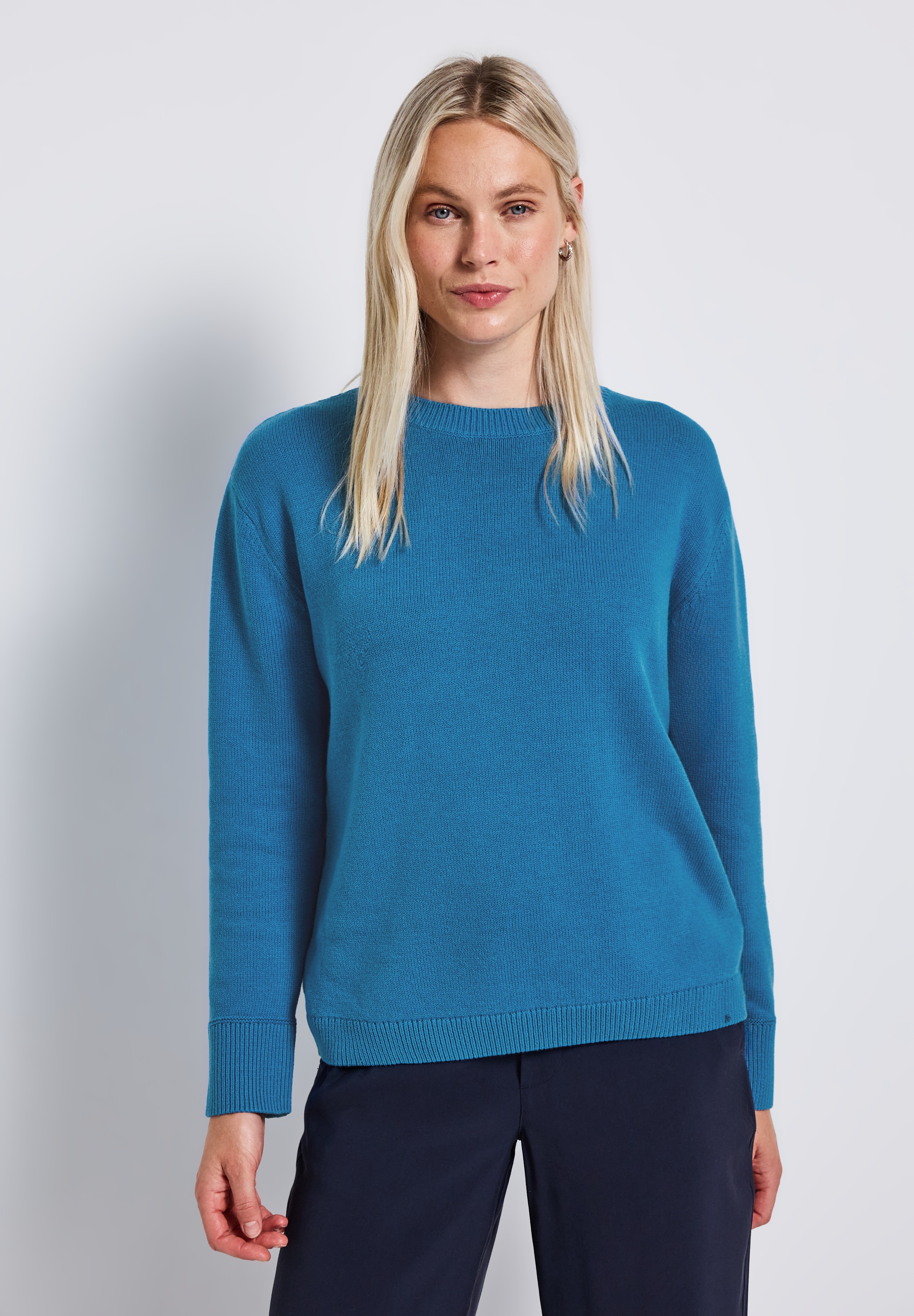 STREET ONE Strickpullover, mit Rundhalsausschnitt günstig online kaufen